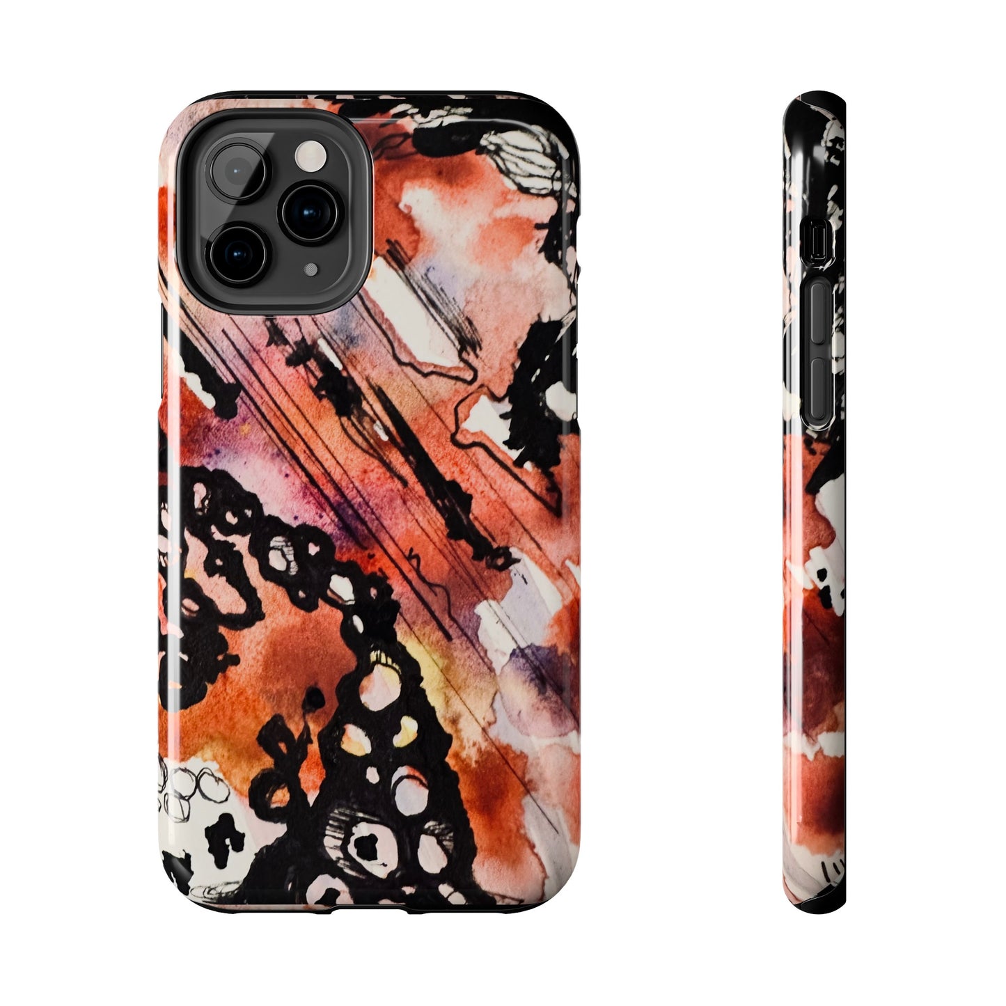 iPhone 15 Pro Max Designer Phone Case Watercolor Thrash Phone Case