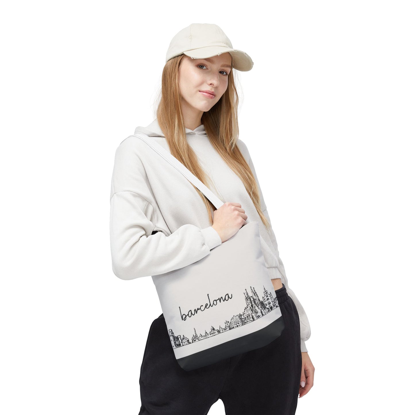 Barcelona Travel Tote Bag – Lightweight Wanderlight Tote, Skyline Design, Durable Everyday Adventure Bag