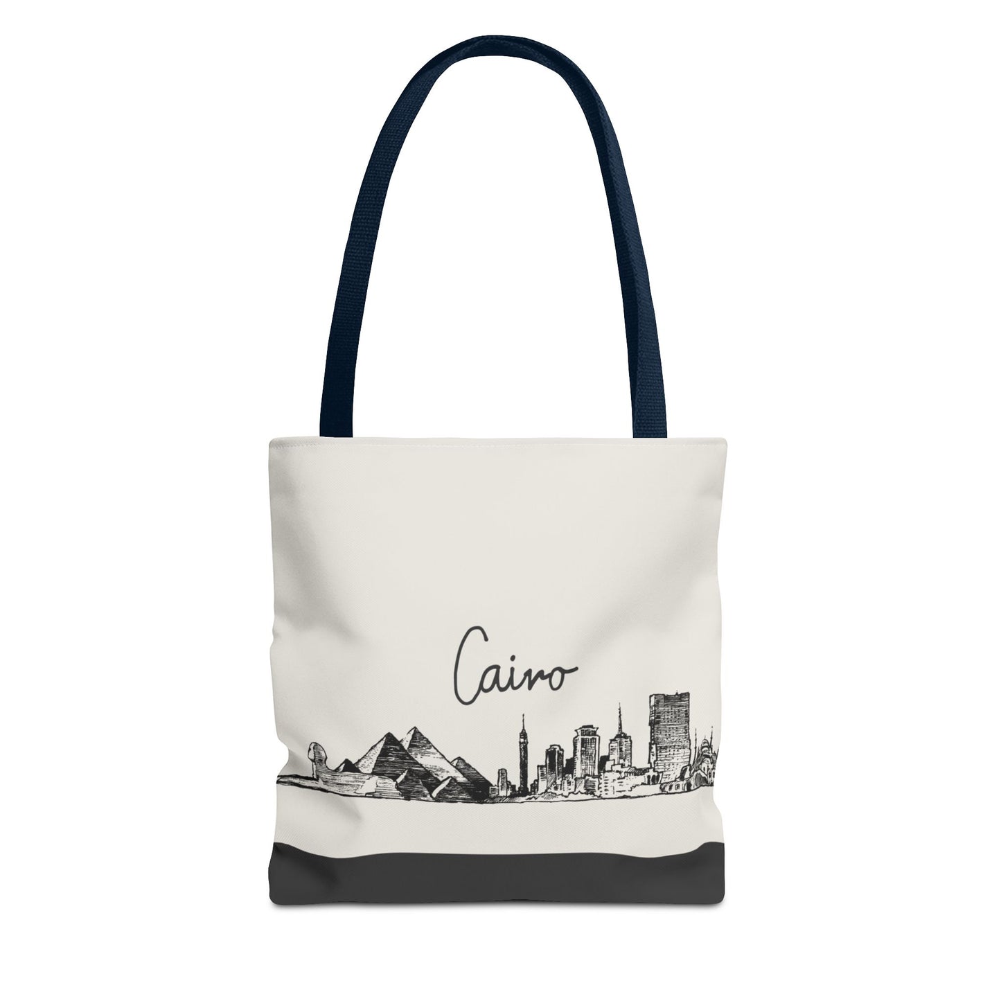 Cairo Travel Tote Bag – Lightweight Wanderlight Tote, Skyline Design, Durable Everyday Adventure Bag