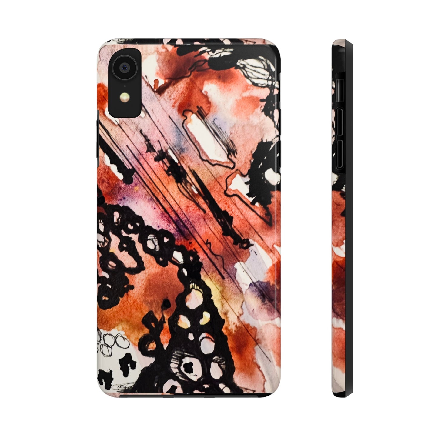 iPhone 15 Pro Max Designer Phone Case Watercolor Thrash Phone Case