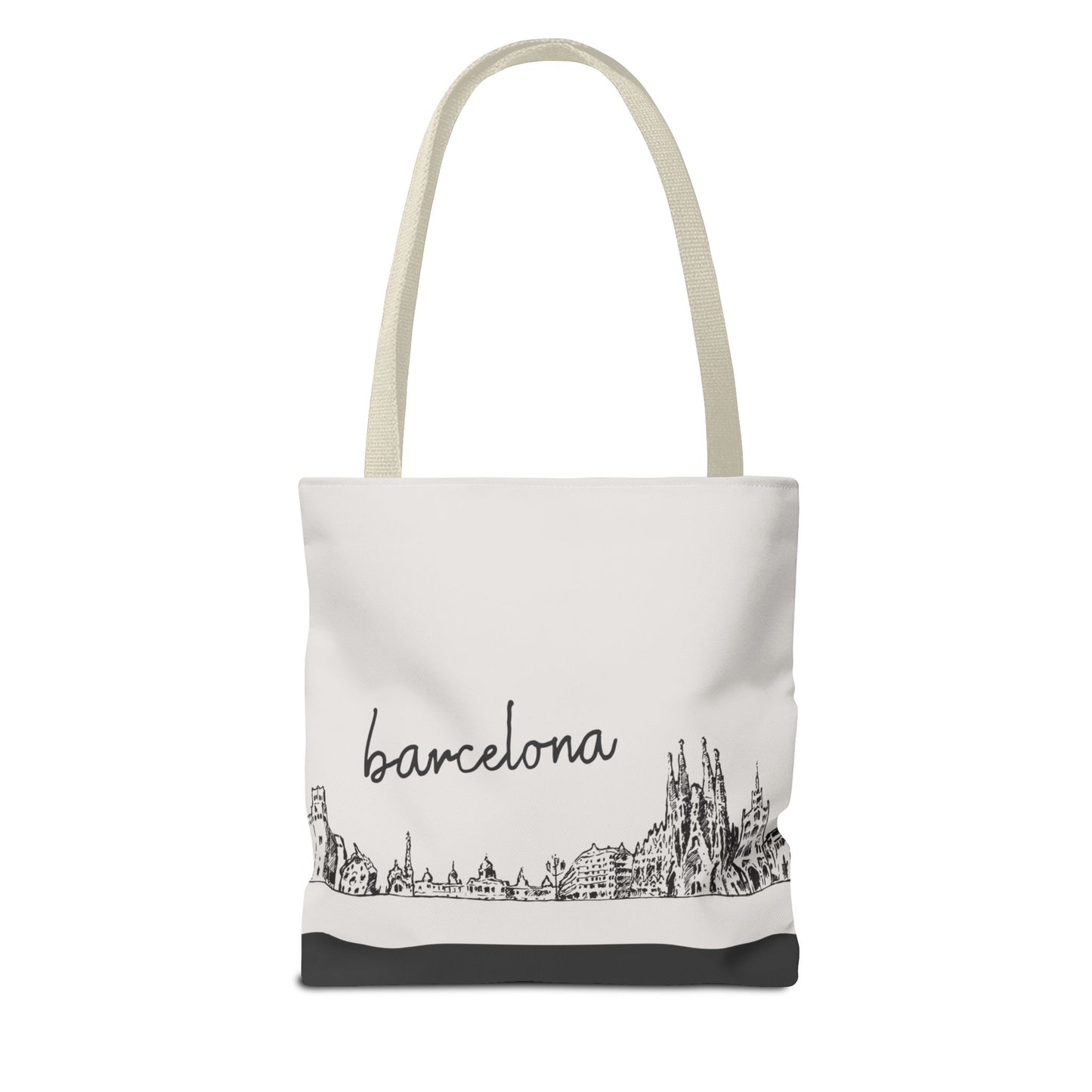 Barcelona Travel Tote Bag – Lightweight Wanderlight Tote, Skyline Design, Durable Everyday Adventure Bag