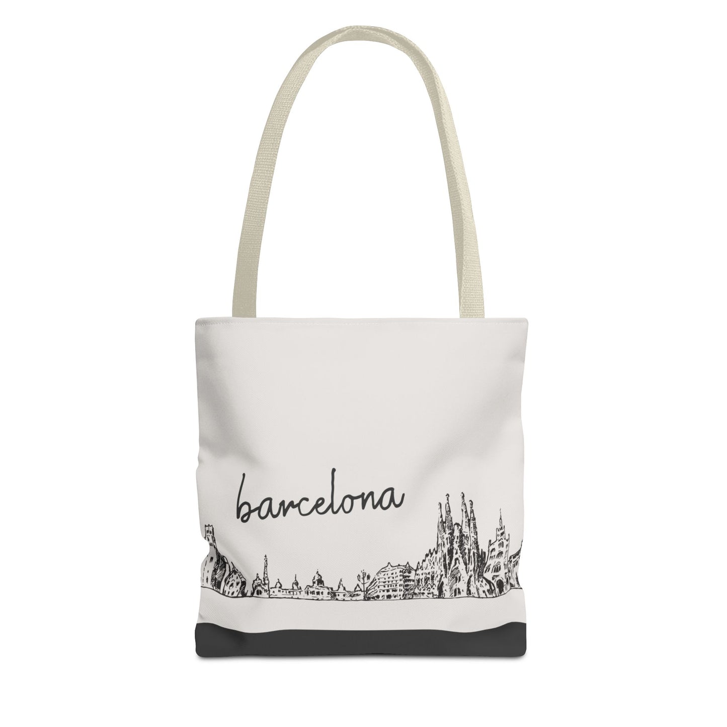 Barcelona Travel Tote Bag – Lightweight Wanderlight Tote, Skyline Design, Durable Everyday Adventure Bag