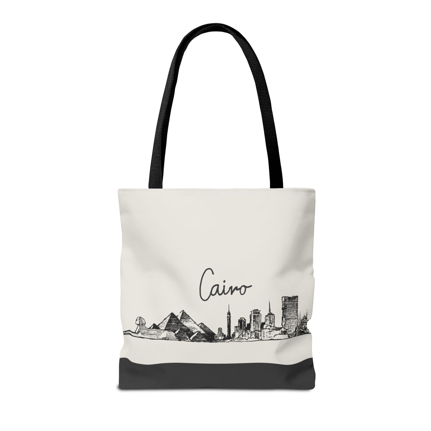 Cairo Travel Tote Bag – Lightweight Wanderlight Tote, Skyline Design, Durable Everyday Adventure Bag