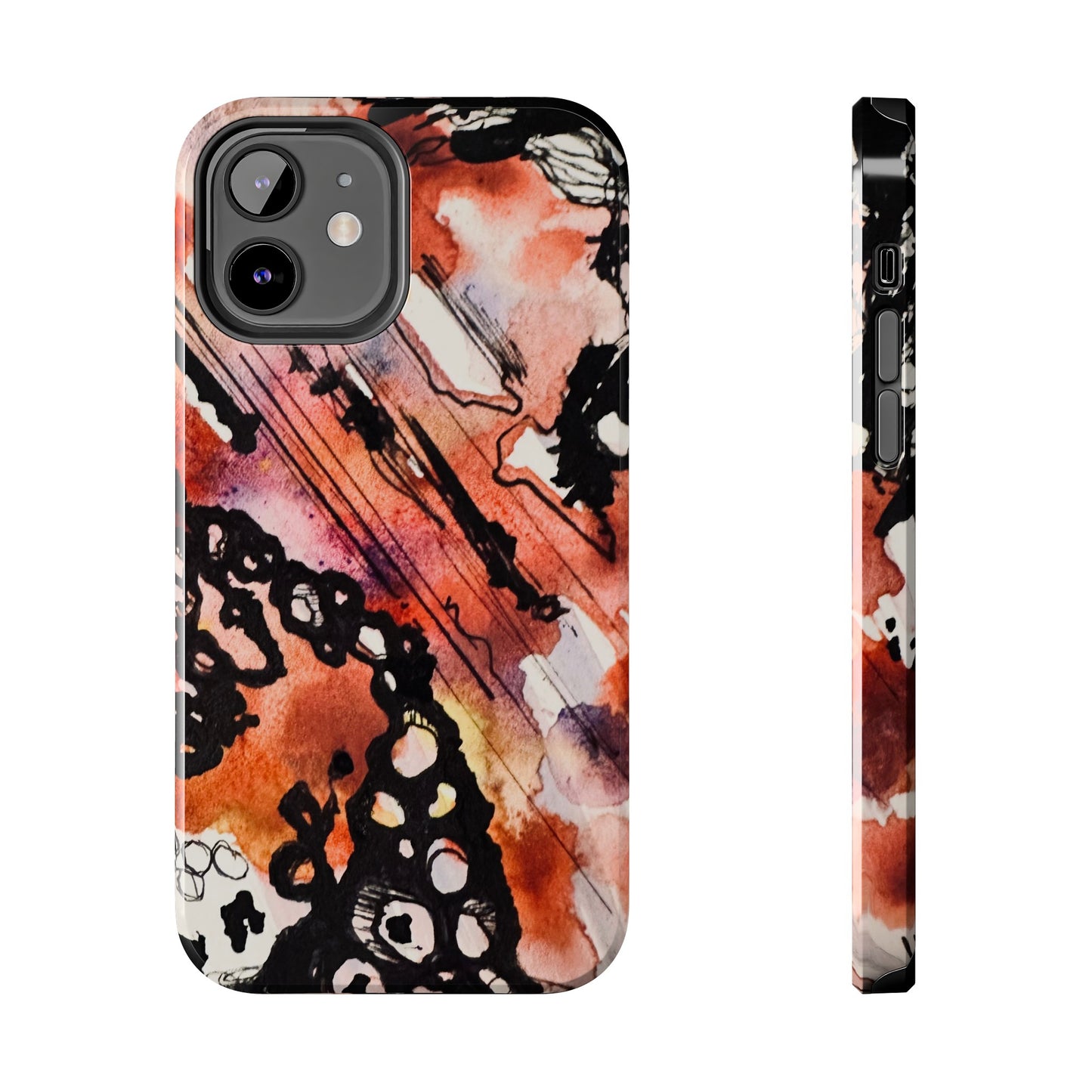 iPhone 15 Pro Max Designer Phone Case Watercolor Thrash Phone Case