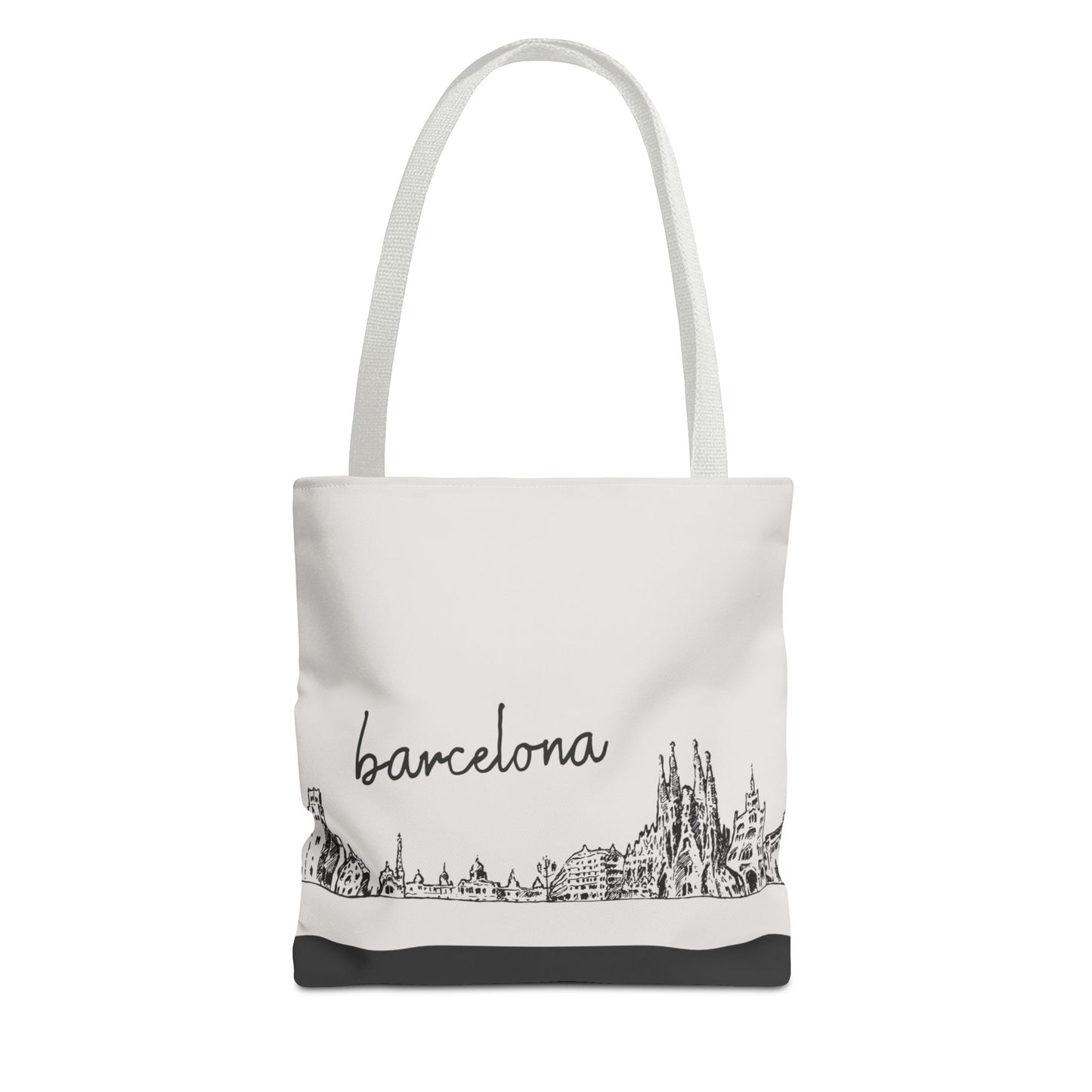 Barcelona Travel Tote Bag – Lightweight Wanderlight Tote, Skyline Design, Durable Everyday Adventure Bag