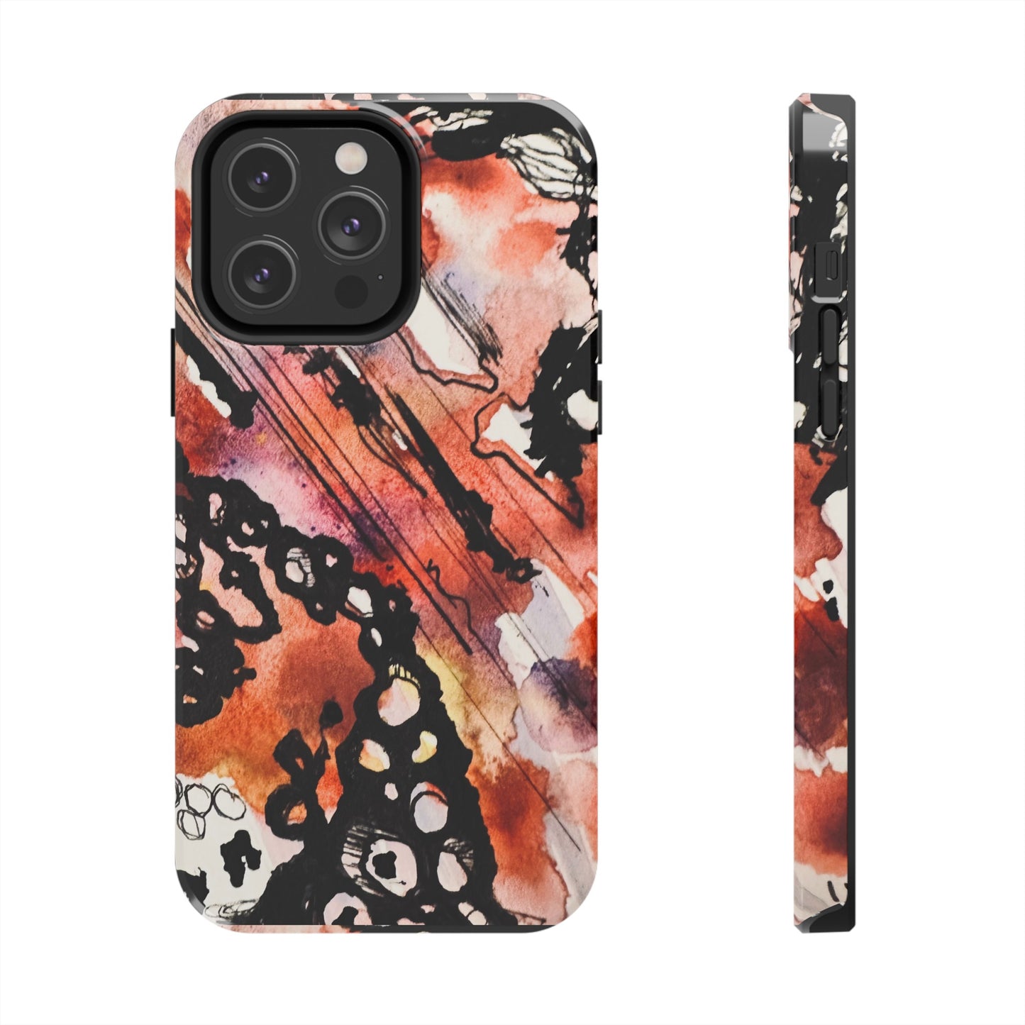 iPhone 15 Pro Max Designer Phone Case Watercolor Thrash Phone Case