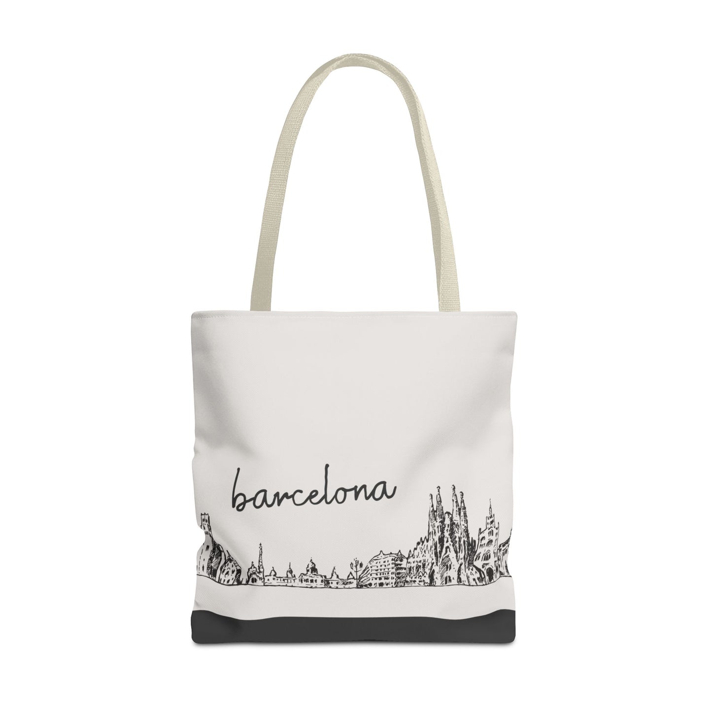 Barcelona Travel Tote Bag – Lightweight Wanderlight Tote, Skyline Design, Durable Everyday Adventure Bag