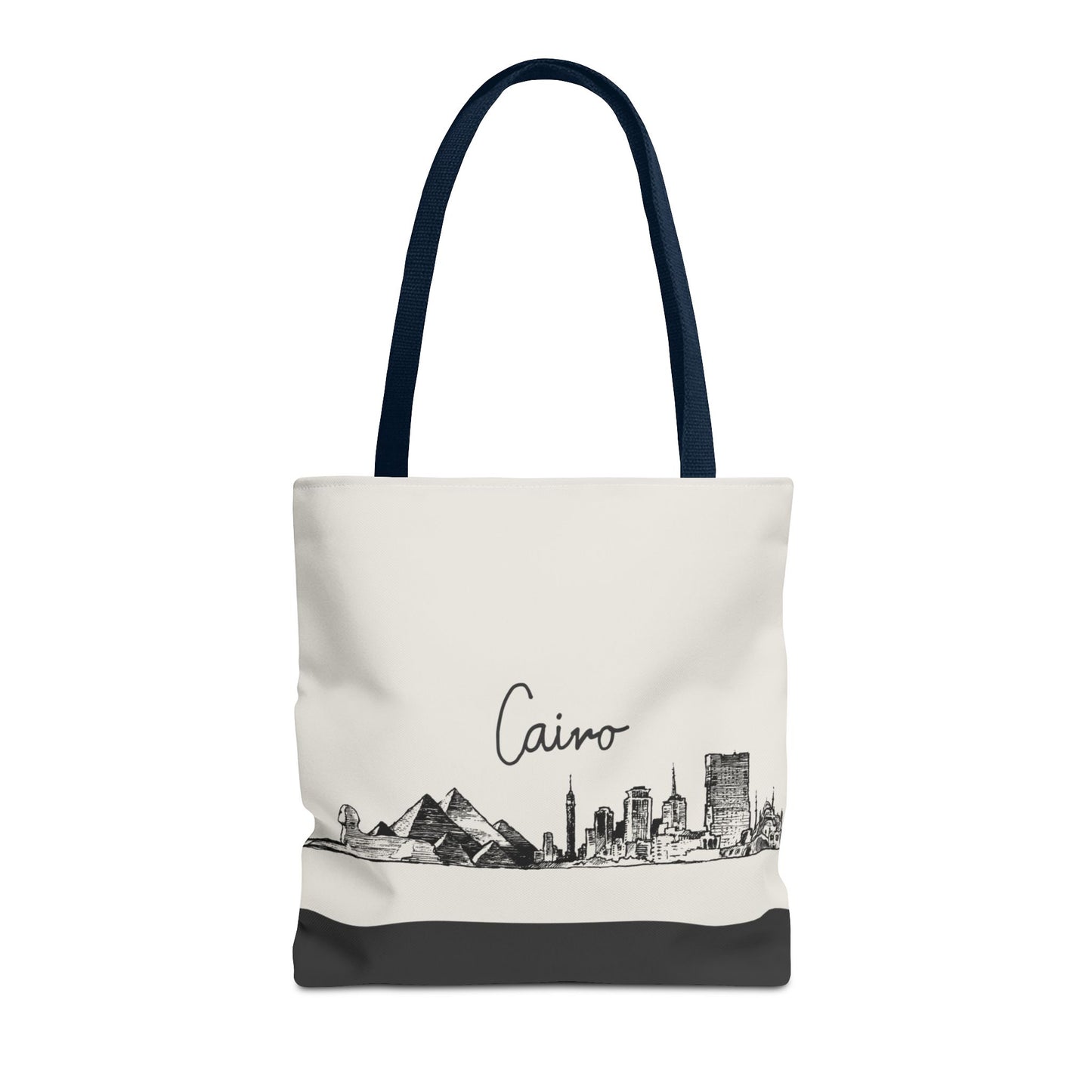 Cairo Travel Tote Bag – Lightweight Wanderlight Tote, Skyline Design, Durable Everyday Adventure Bag