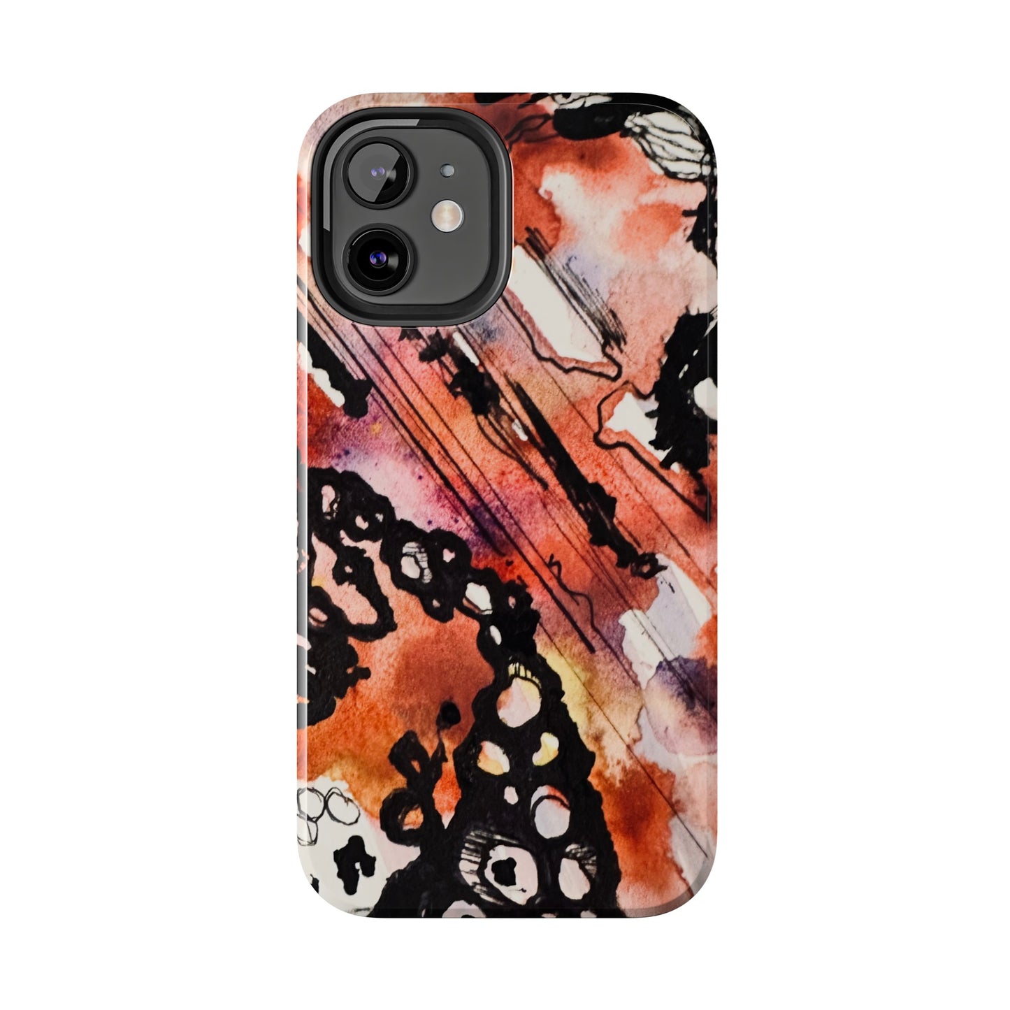 iPhone 15 Pro Max Designer Phone Case Watercolor Thrash Phone Case