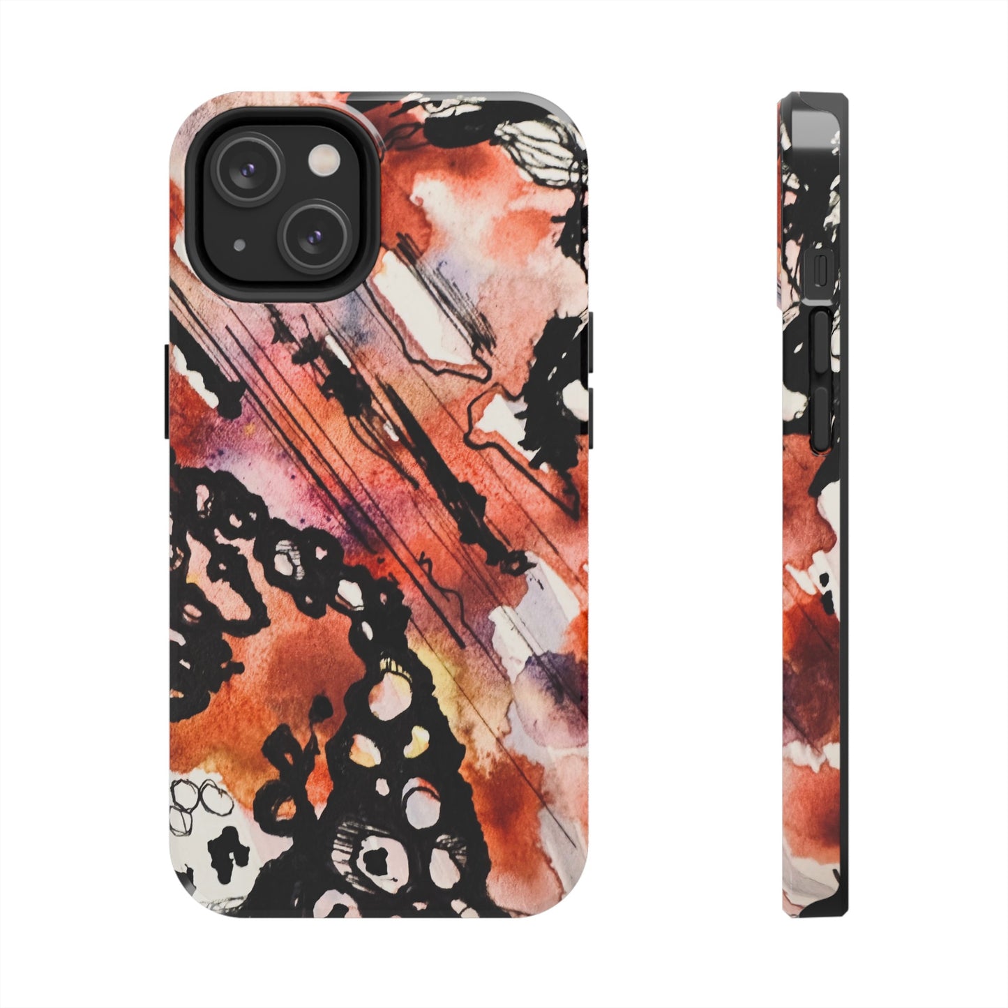 iPhone 15 Pro Max Designer Phone Case Watercolor Thrash Phone Case