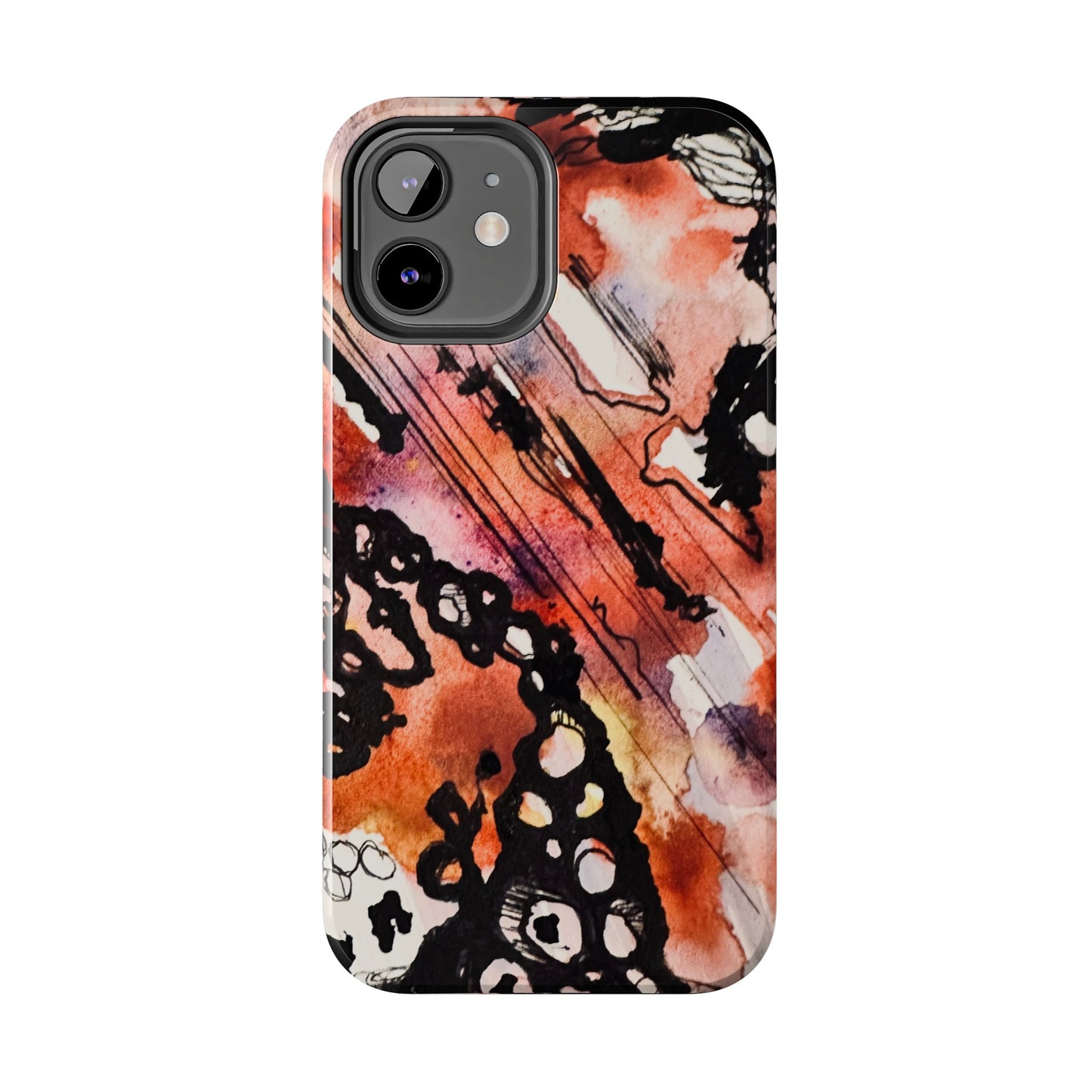 iPhone 15 Pro Max Designer Phone Case Watercolor Thrash Phone Case