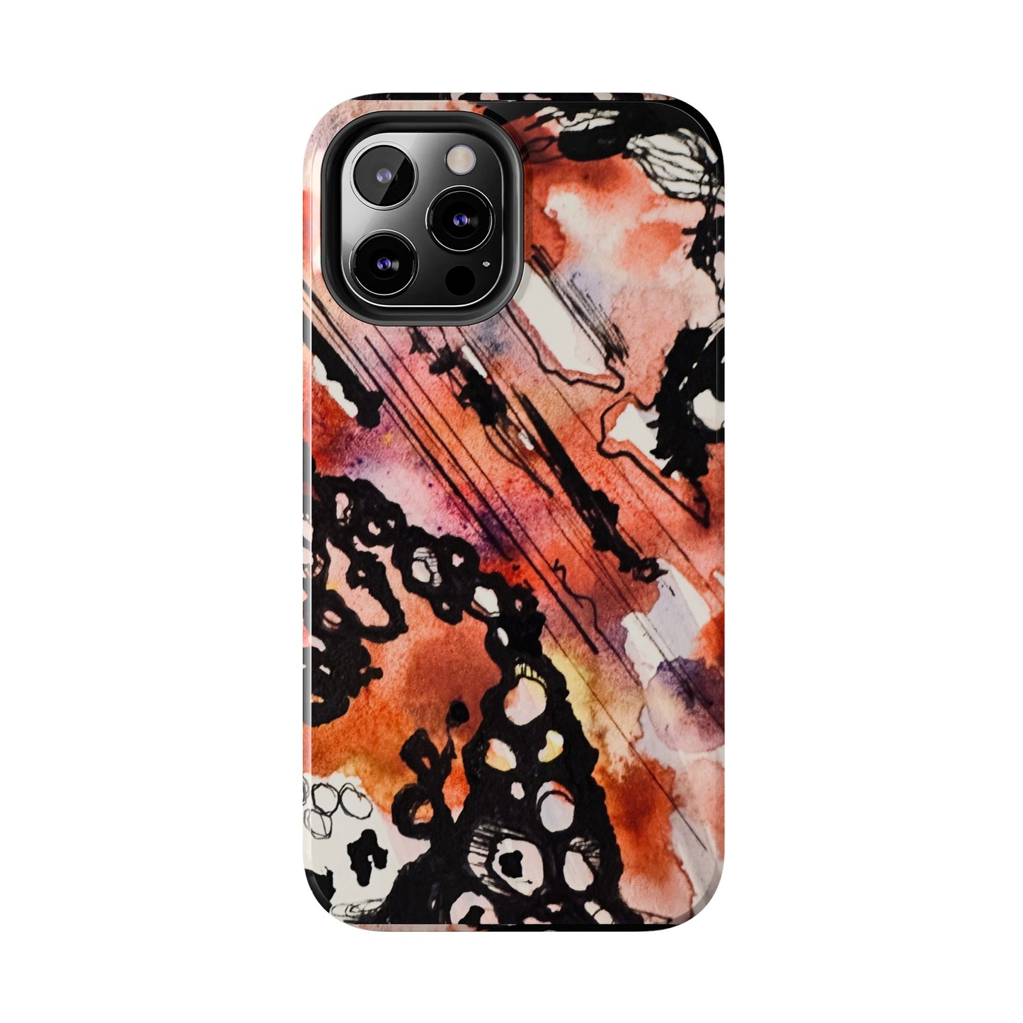 iPhone 15 Pro Max Designer Phone Case Watercolor Thrash Phone Case