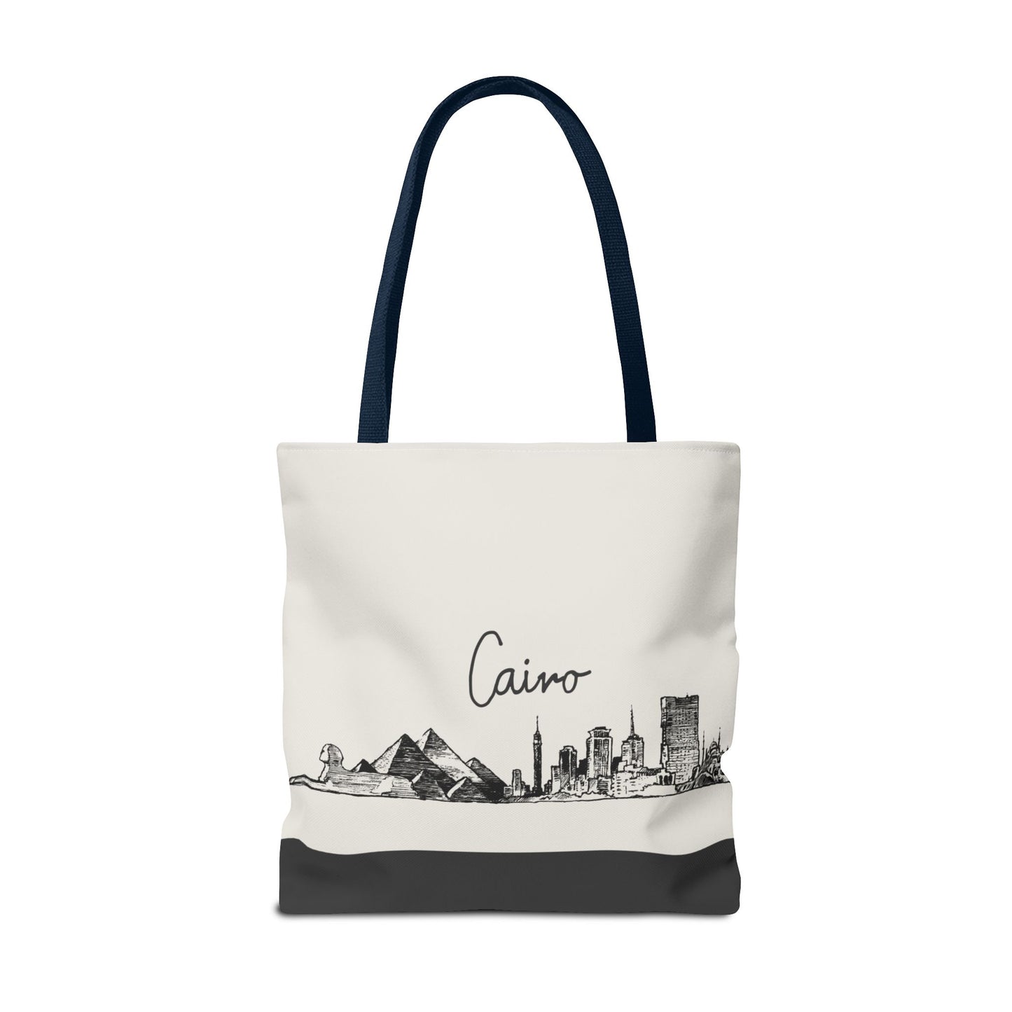 Cairo Travel Tote Bag – Lightweight Wanderlight Tote, Skyline Design, Durable Everyday Adventure Bag