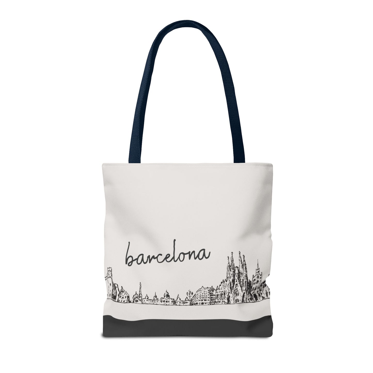 Barcelona Travel Tote Bag – Lightweight Wanderlight Tote, Skyline Design, Durable Everyday Adventure Bag