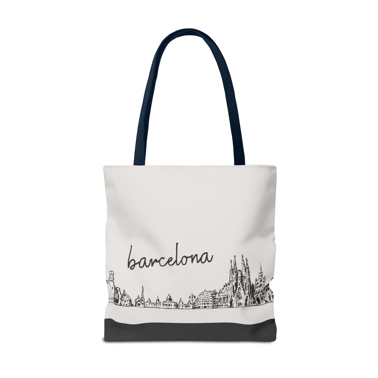 Barcelona Travel Tote Bag – Lightweight Wanderlight Tote, Skyline Design, Durable Everyday Adventure Bag