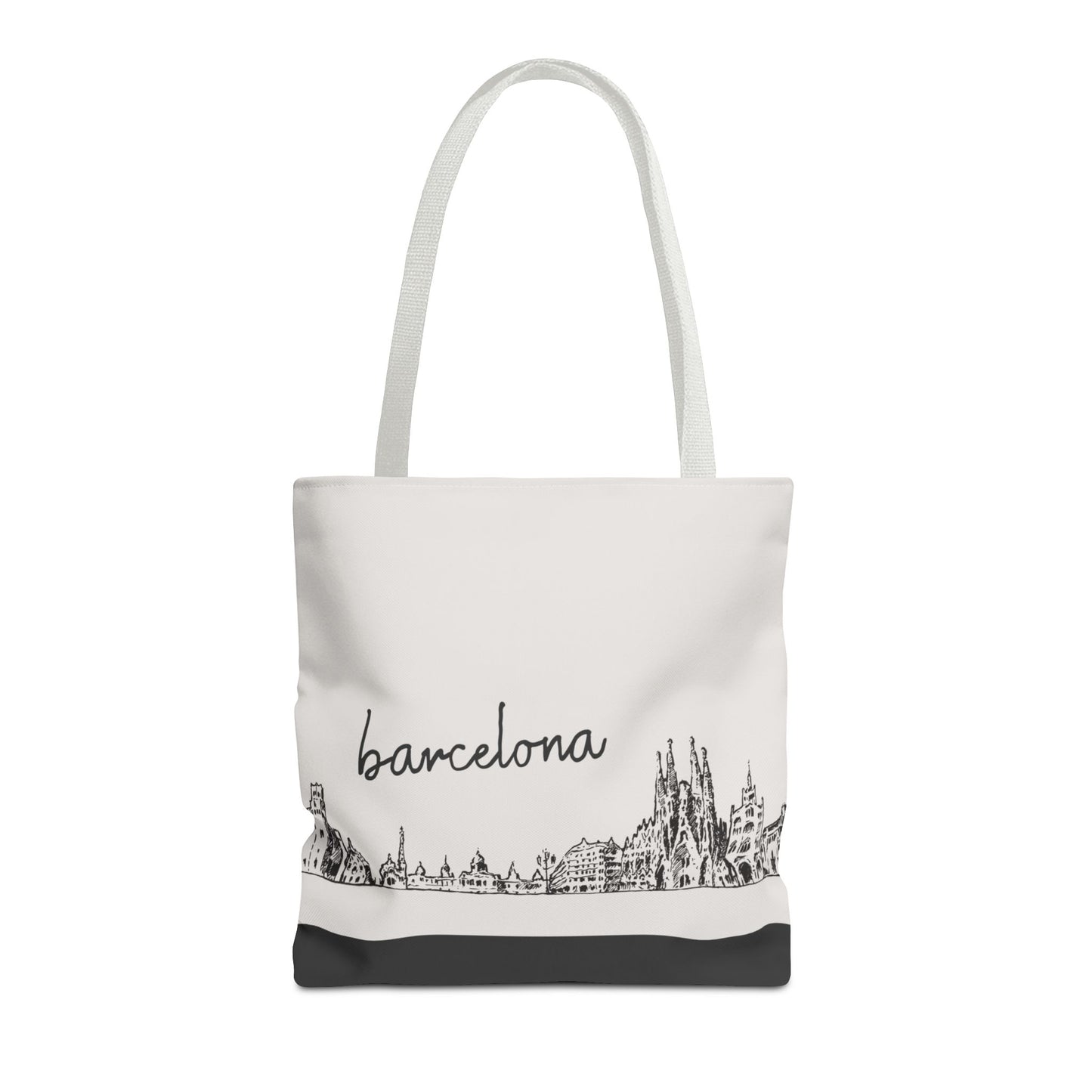 Barcelona Travel Tote Bag – Lightweight Wanderlight Tote, Skyline Design, Durable Everyday Adventure Bag
