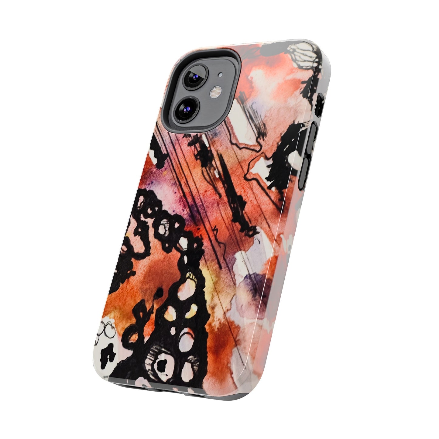 iPhone 15 Pro Max Designer Phone Case Watercolor Thrash Phone Case