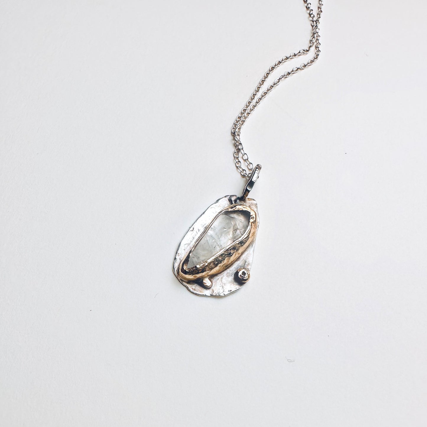 Riverlight Talisman Necklace | One-of-a-Kind Quartz & Sterling Pendant