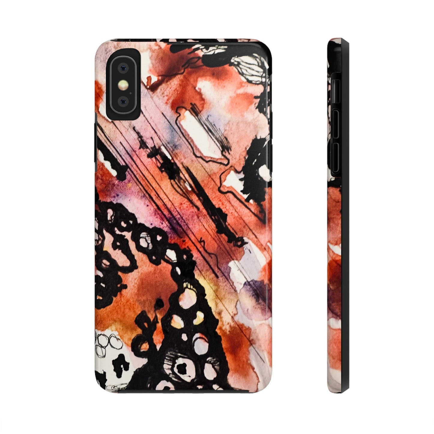 iPhone 15 Pro Max Designer Phone Case Watercolor Thrash Phone Case