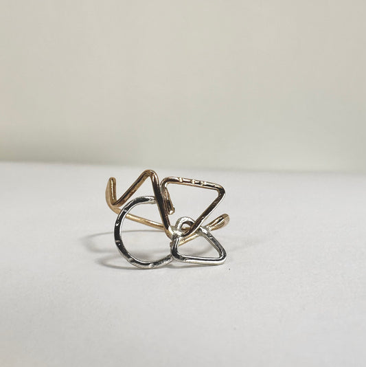 Geometric Sculpture Ring