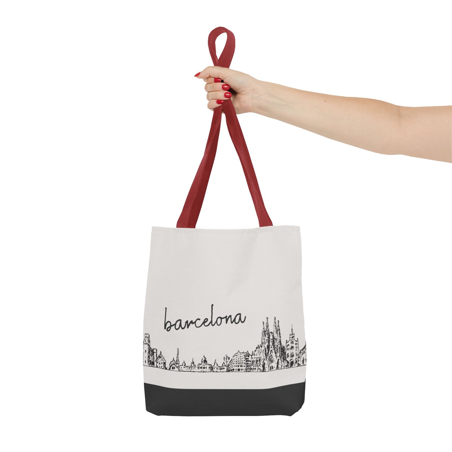 Barcelona Travel Tote Bag – Lightweight Wanderlight Tote, Skyline Design, Durable Everyday Adventure Bag