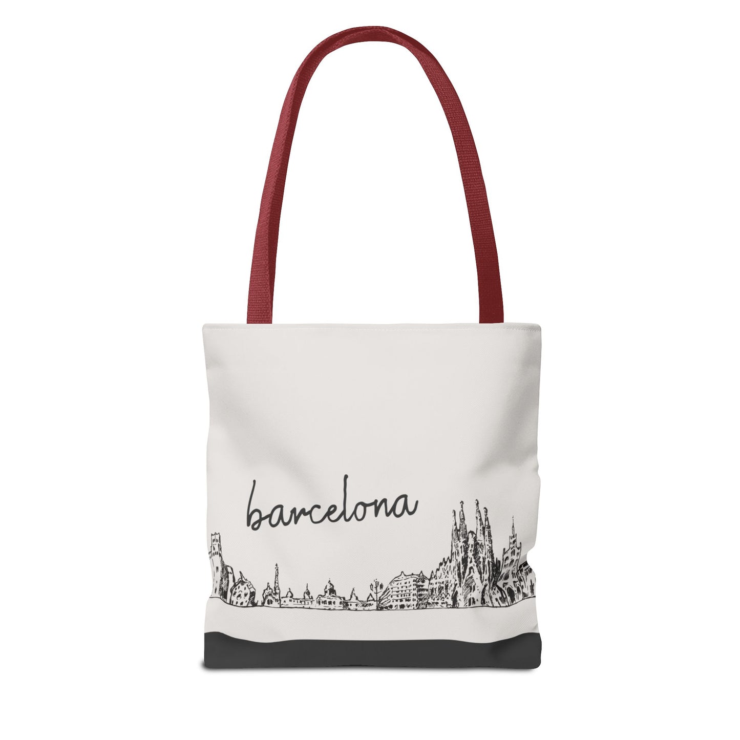 Barcelona Travel Tote Bag – Lightweight Wanderlight Tote, Skyline Design, Durable Everyday Adventure Bag
