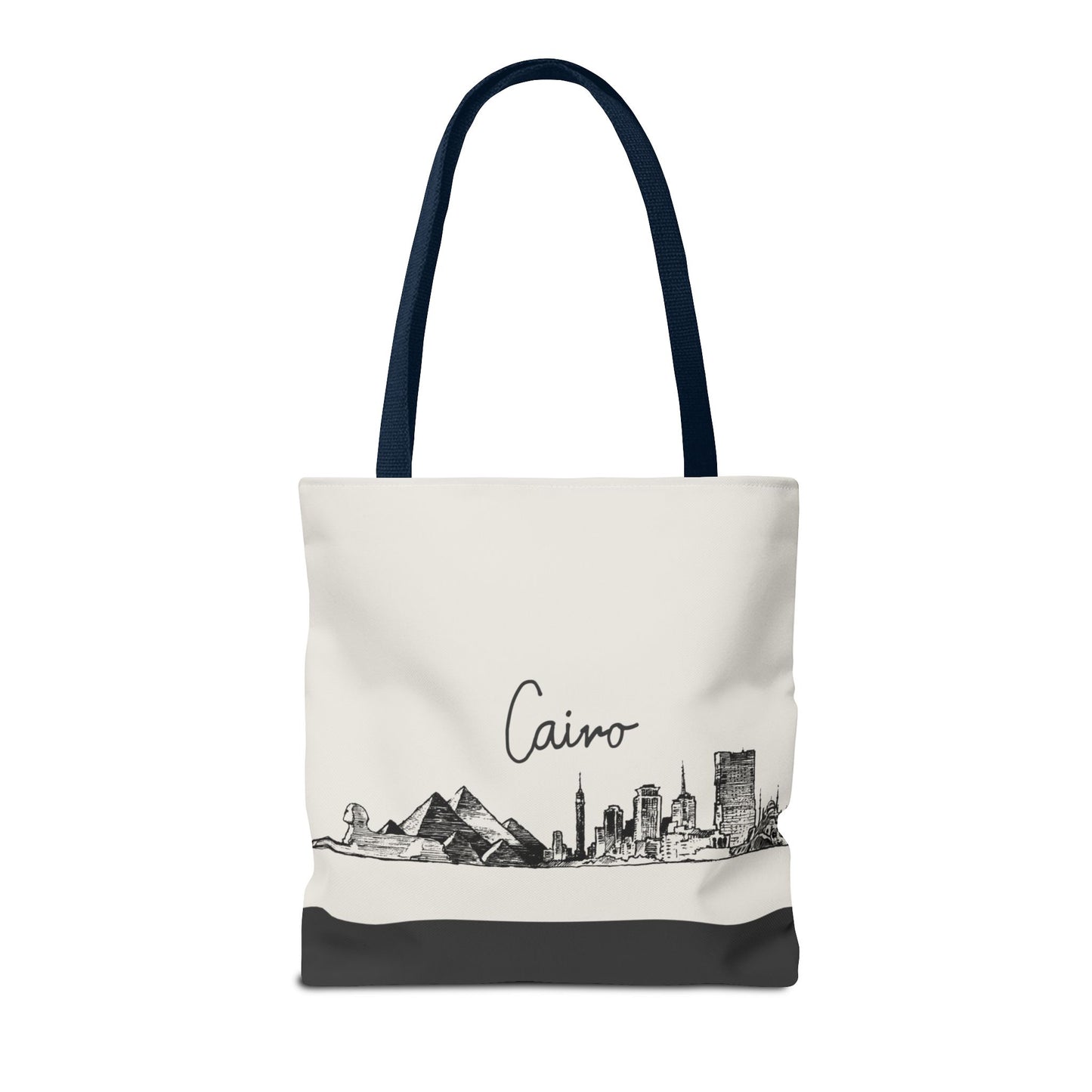 Cairo Travel Tote Bag – Lightweight Wanderlight Tote, Skyline Design, Durable Everyday Adventure Bag