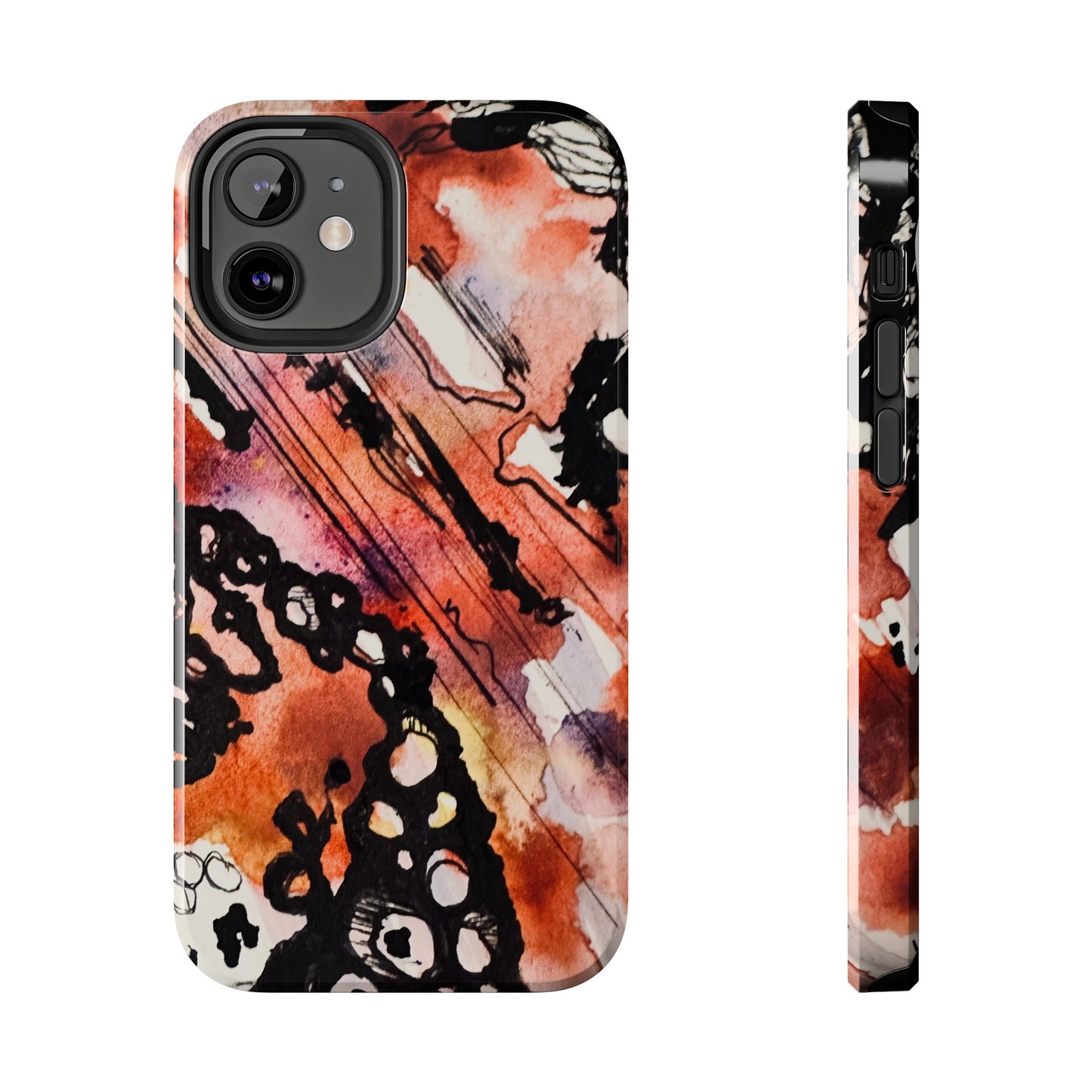 iPhone 15 Pro Max Designer Phone Case Watercolor Thrash Phone Case