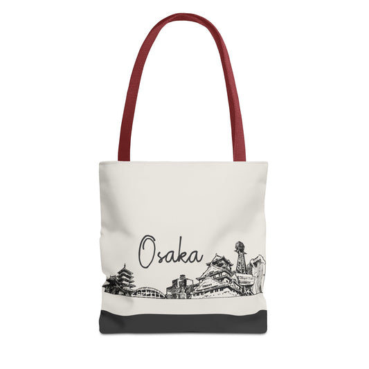 Osaka Travel Tote Bag – Lightweight Wanderlight Tote, Skyline Design, Durable Everyday Adventure Bag