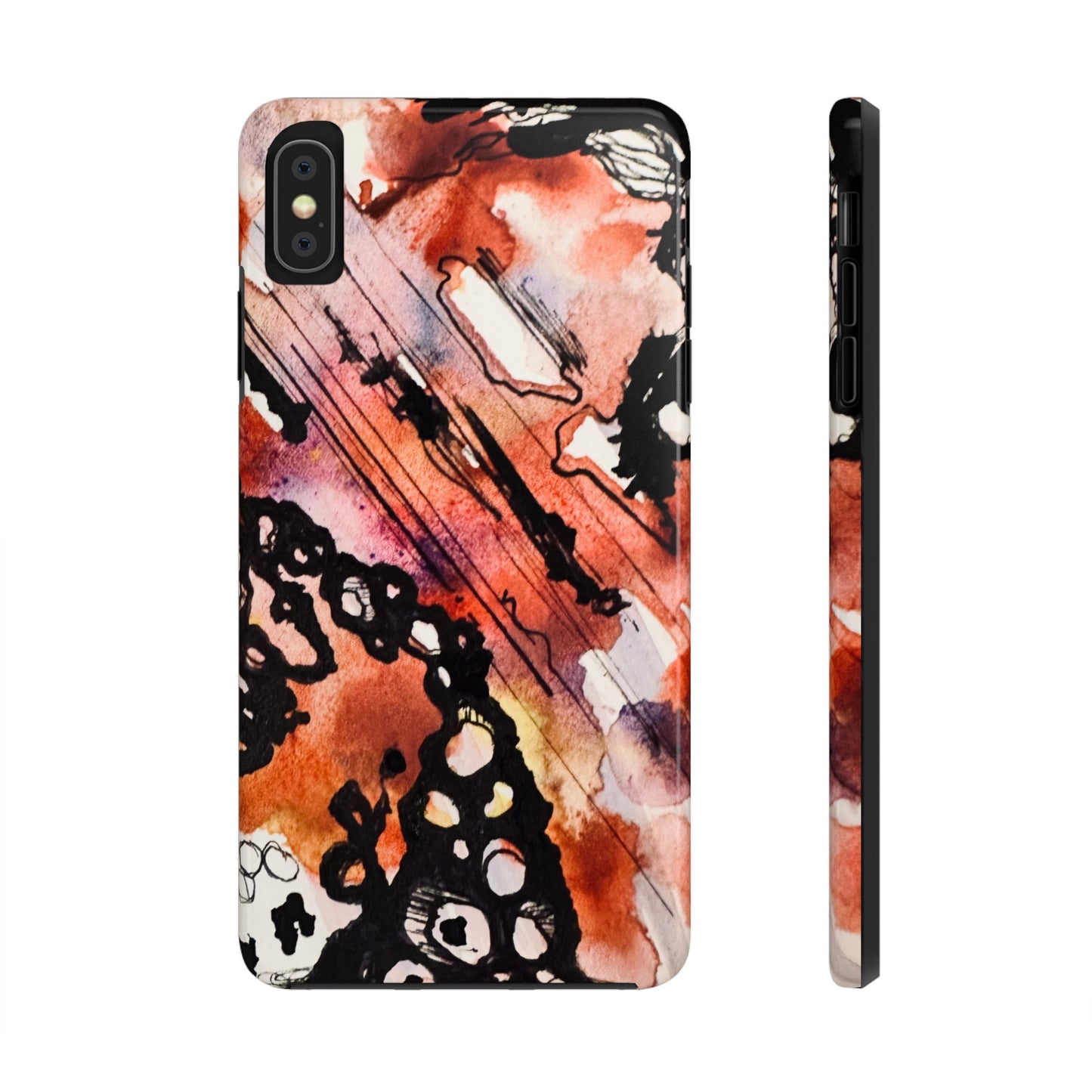 iPhone 15 Pro Max Designer Phone Case Watercolor Thrash Phone Case