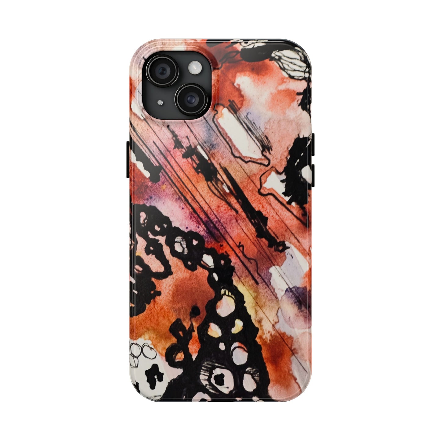 iPhone 15 Pro Max Designer Phone Case Watercolor Thrash Phone Case