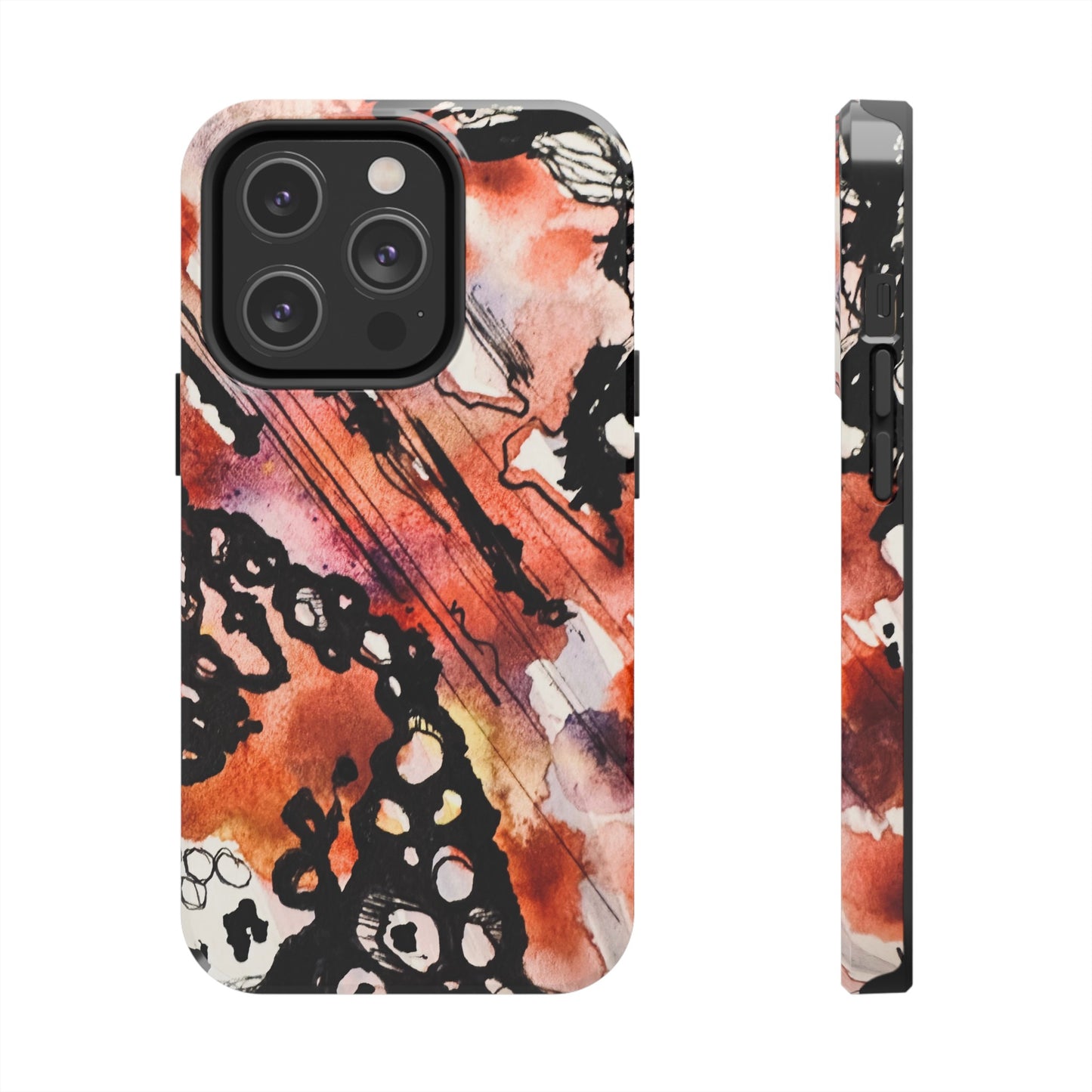 iPhone 15 Pro Max Designer Phone Case Watercolor Thrash Phone Case