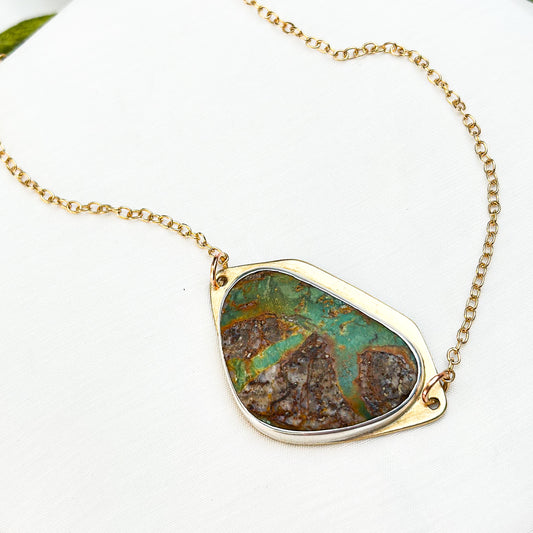 Verdant Horizon | Kingsman Turquoise Pendant Necklace