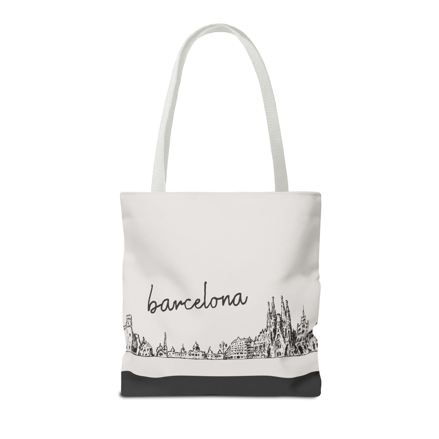 Barcelona Travel Tote Bag – Lightweight Wanderlight Tote, Skyline Design, Durable Everyday Adventure Bag