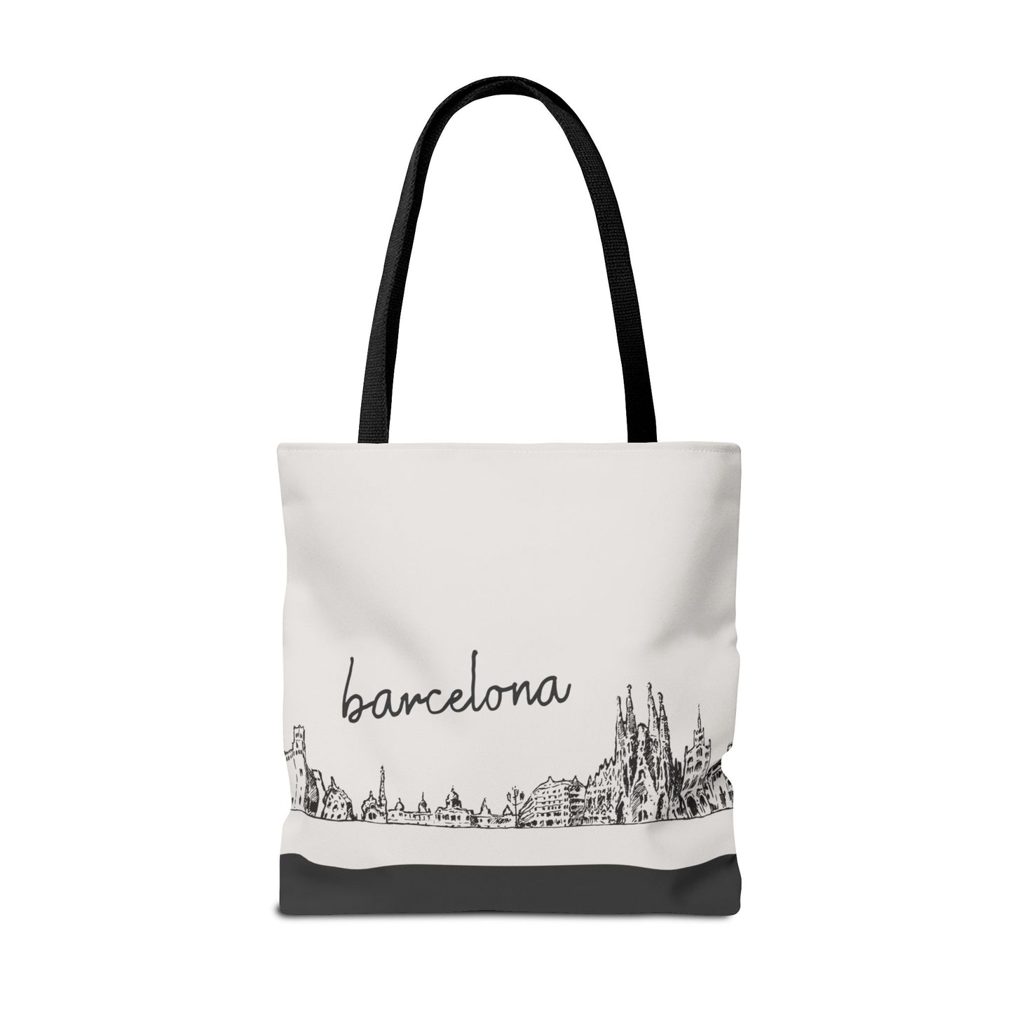 Barcelona Travel Tote Bag – Lightweight Wanderlight Tote, Skyline Design, Durable Everyday Adventure Bag