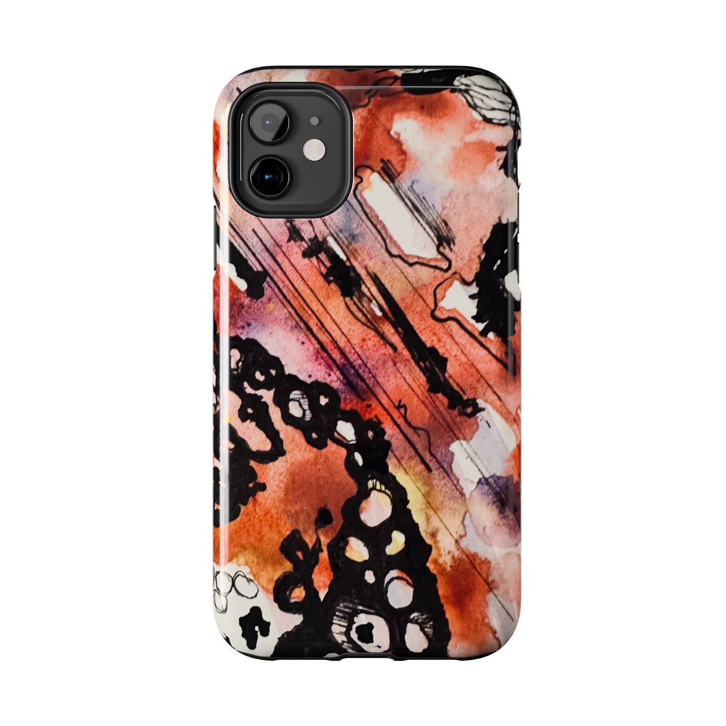 iPhone 15 Pro Max Designer Phone Case Watercolor Thrash Phone Case