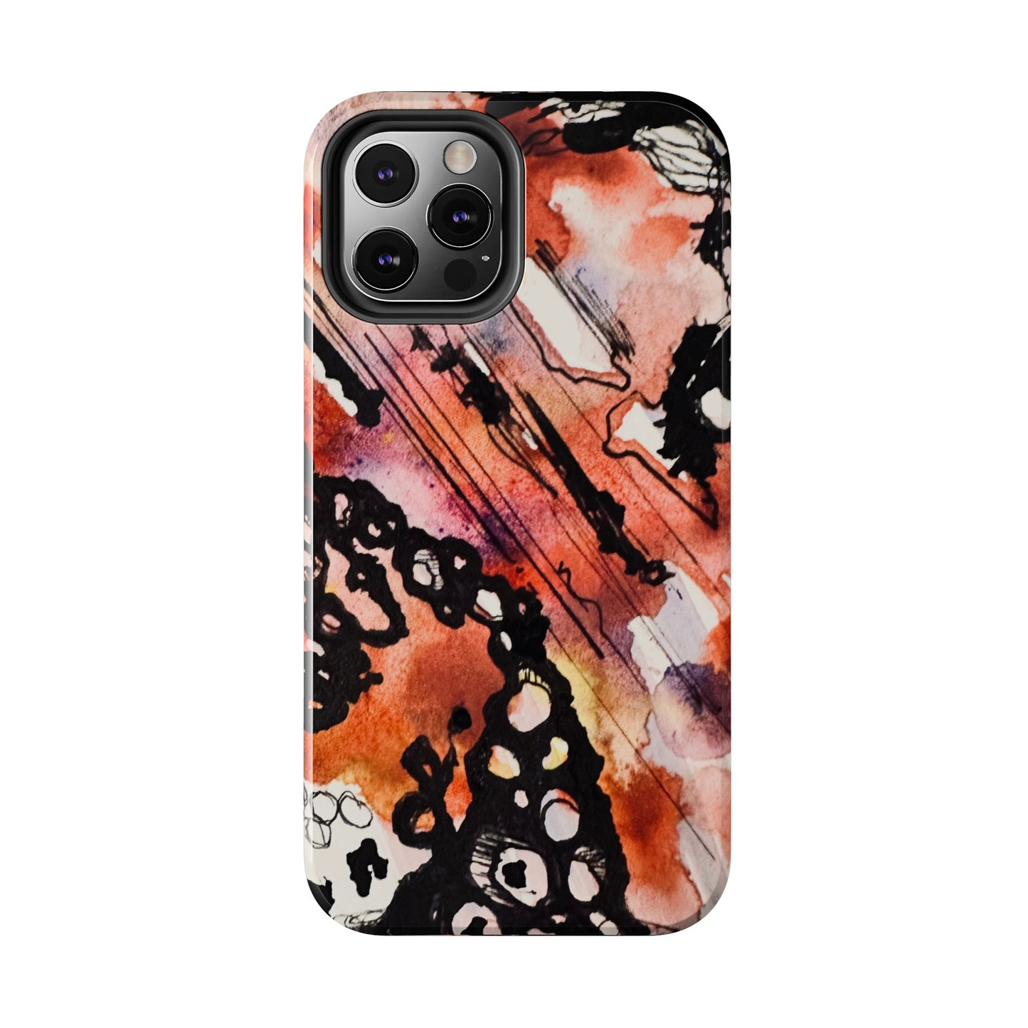 iPhone 15 Pro Max Designer Phone Case Watercolor Thrash Phone Case