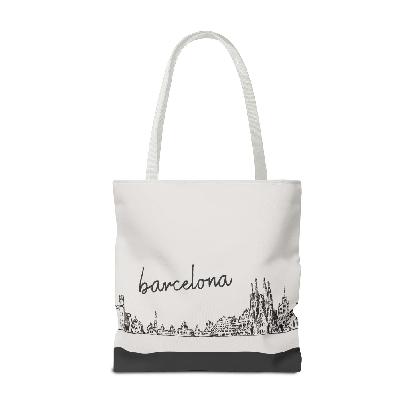 Barcelona Travel Tote Bag – Lightweight Wanderlight Tote, Skyline Design, Durable Everyday Adventure Bag