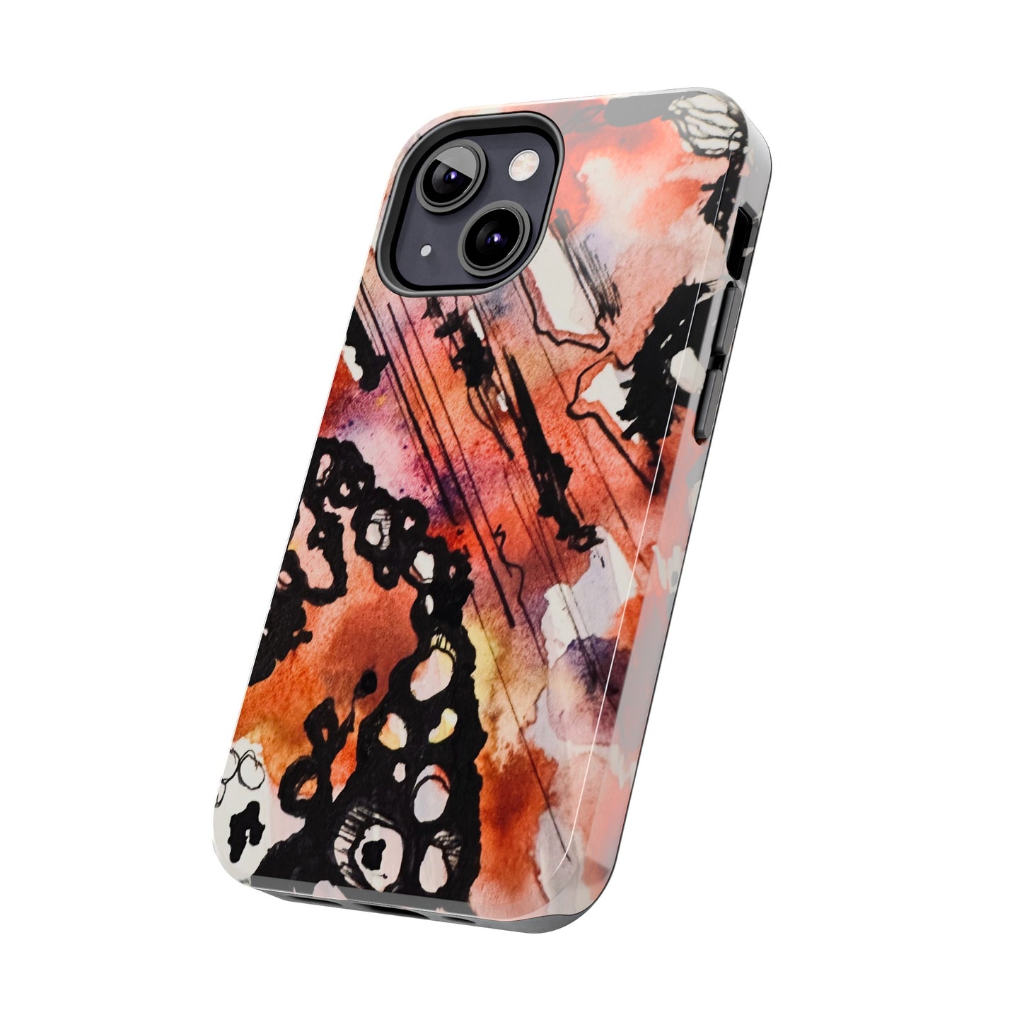 iPhone 15 Pro Max Designer Phone Case Watercolor Thrash Phone Case