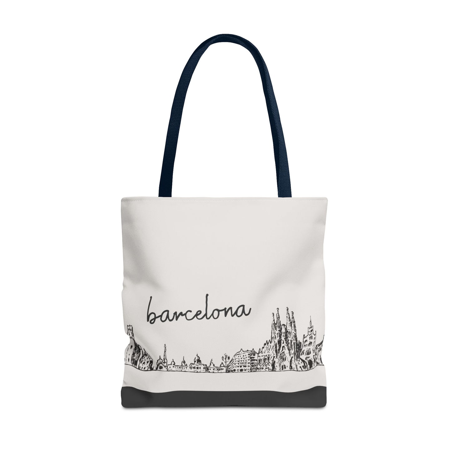 Barcelona Travel Tote Bag – Lightweight Wanderlight Tote, Skyline Design, Durable Everyday Adventure Bag