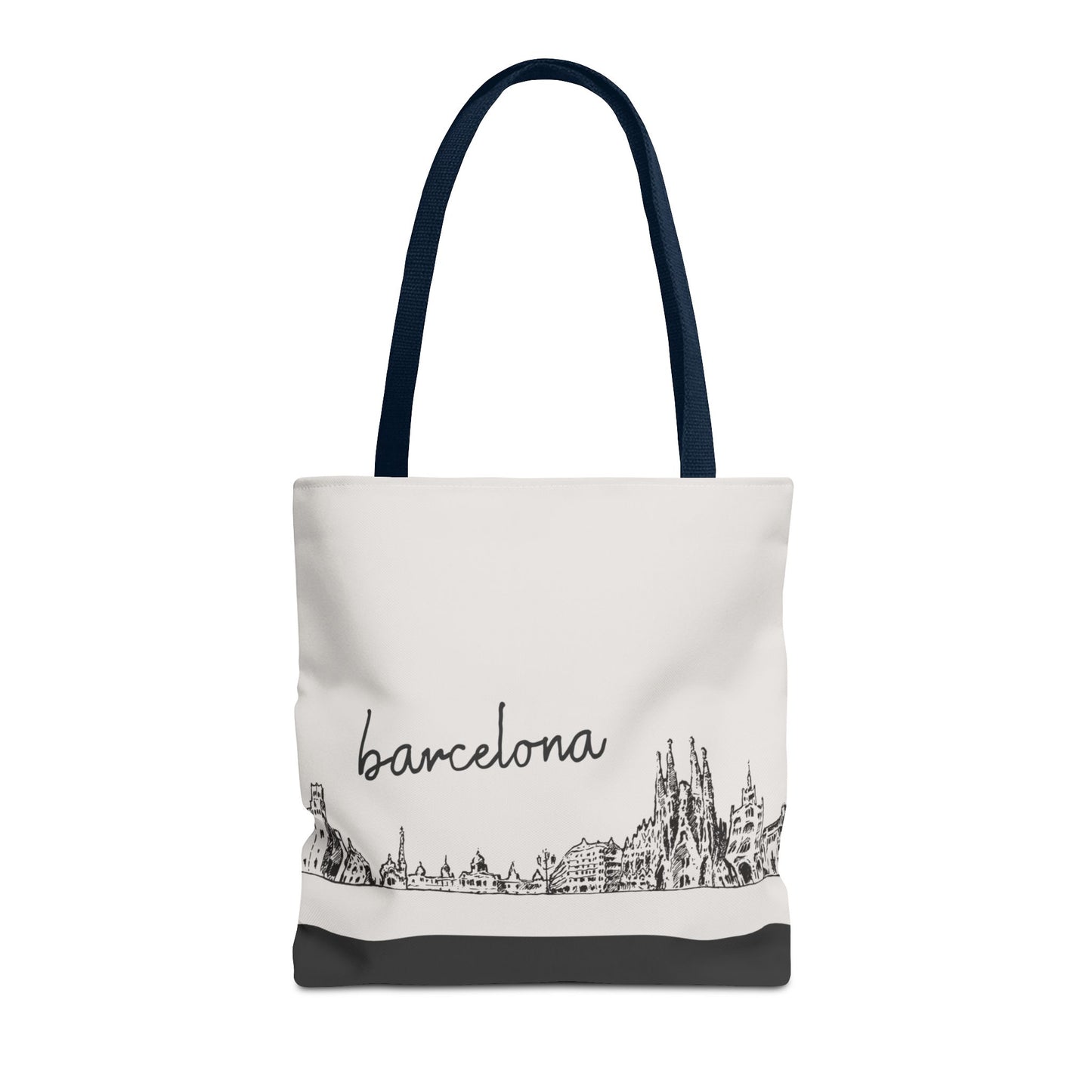 Barcelona Travel Tote Bag – Lightweight Wanderlight Tote, Skyline Design, Durable Everyday Adventure Bag