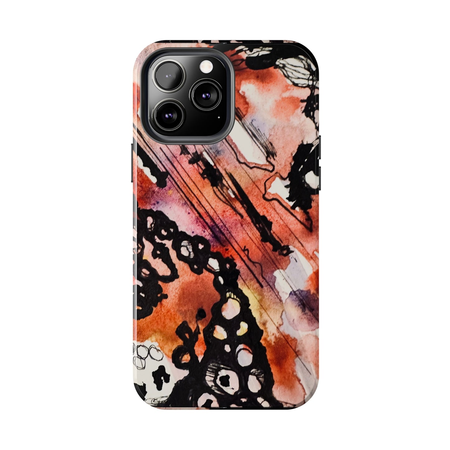 iPhone 15 Pro Max Designer Phone Case Watercolor Thrash Phone Case