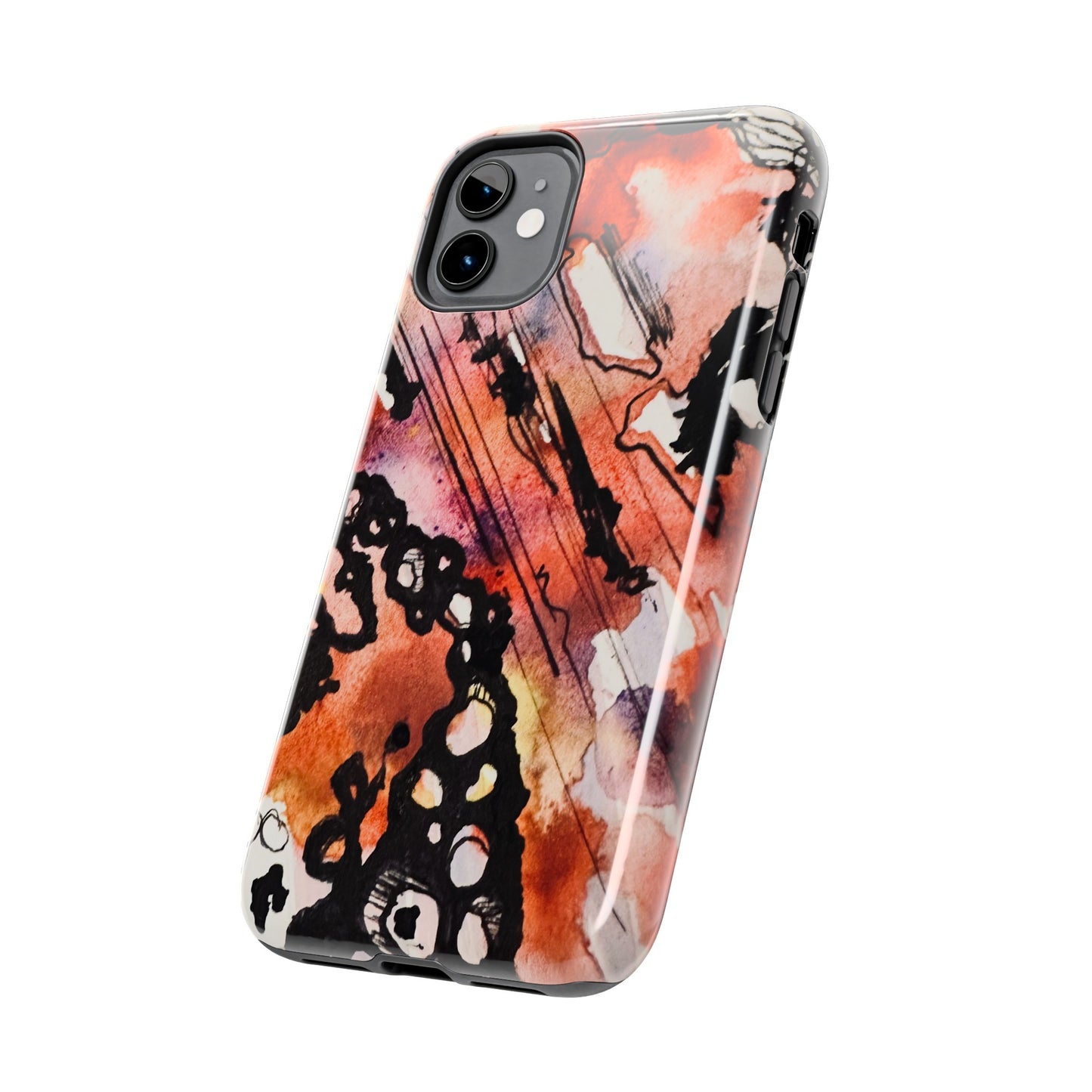 iPhone 15 Pro Max Designer Phone Case Watercolor Thrash Phone Case