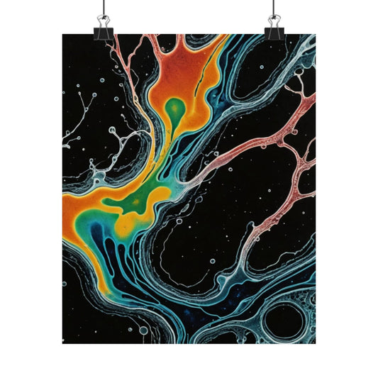 Synaptic Spectrum Matte Vertical Posters