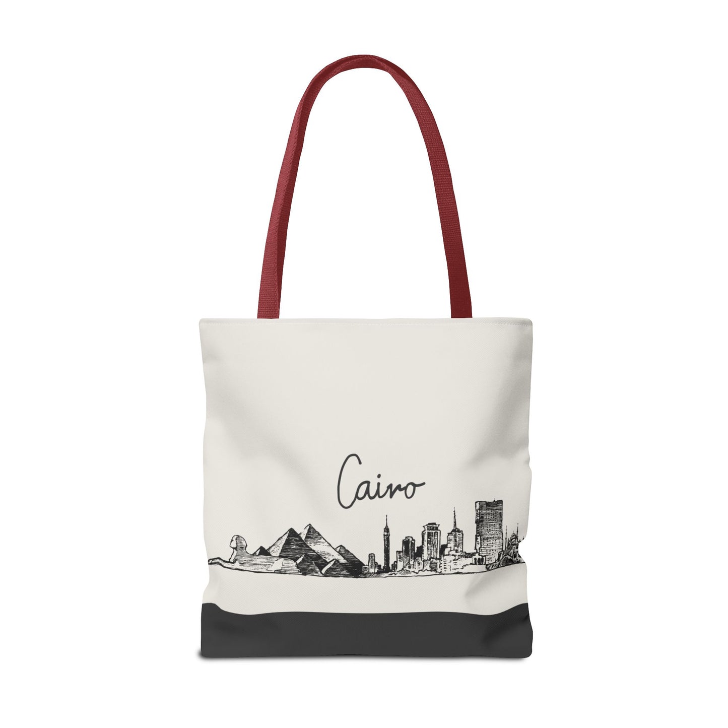 Cairo Travel Tote Bag – Lightweight Wanderlight Tote, Skyline Design, Durable Everyday Adventure Bag