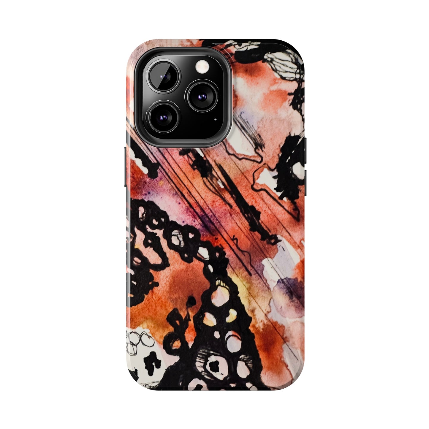 iPhone 15 Pro Max Designer Phone Case Watercolor Thrash Phone Case