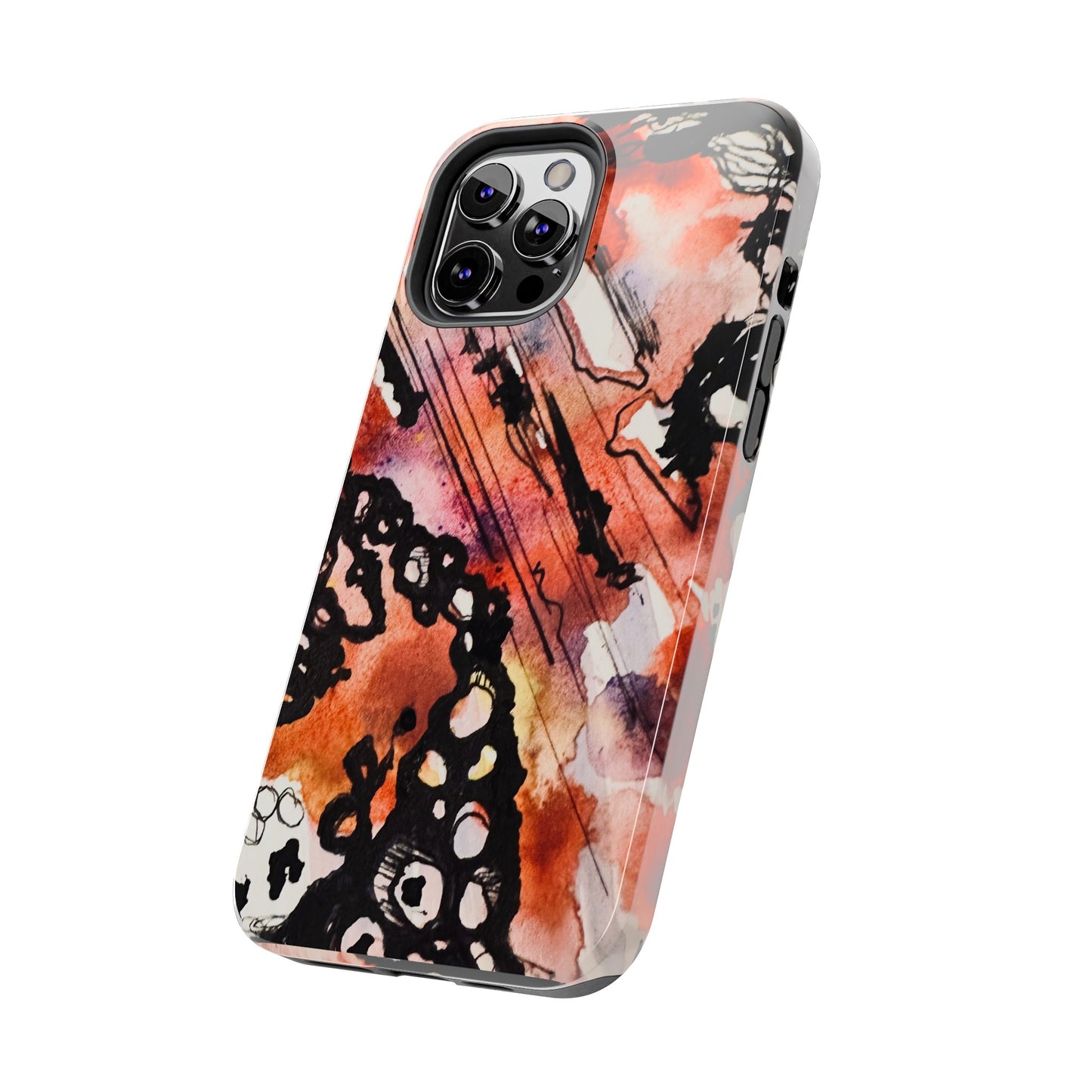 iPhone 15 Pro Max Designer Phone Case Watercolor Thrash Phone Case