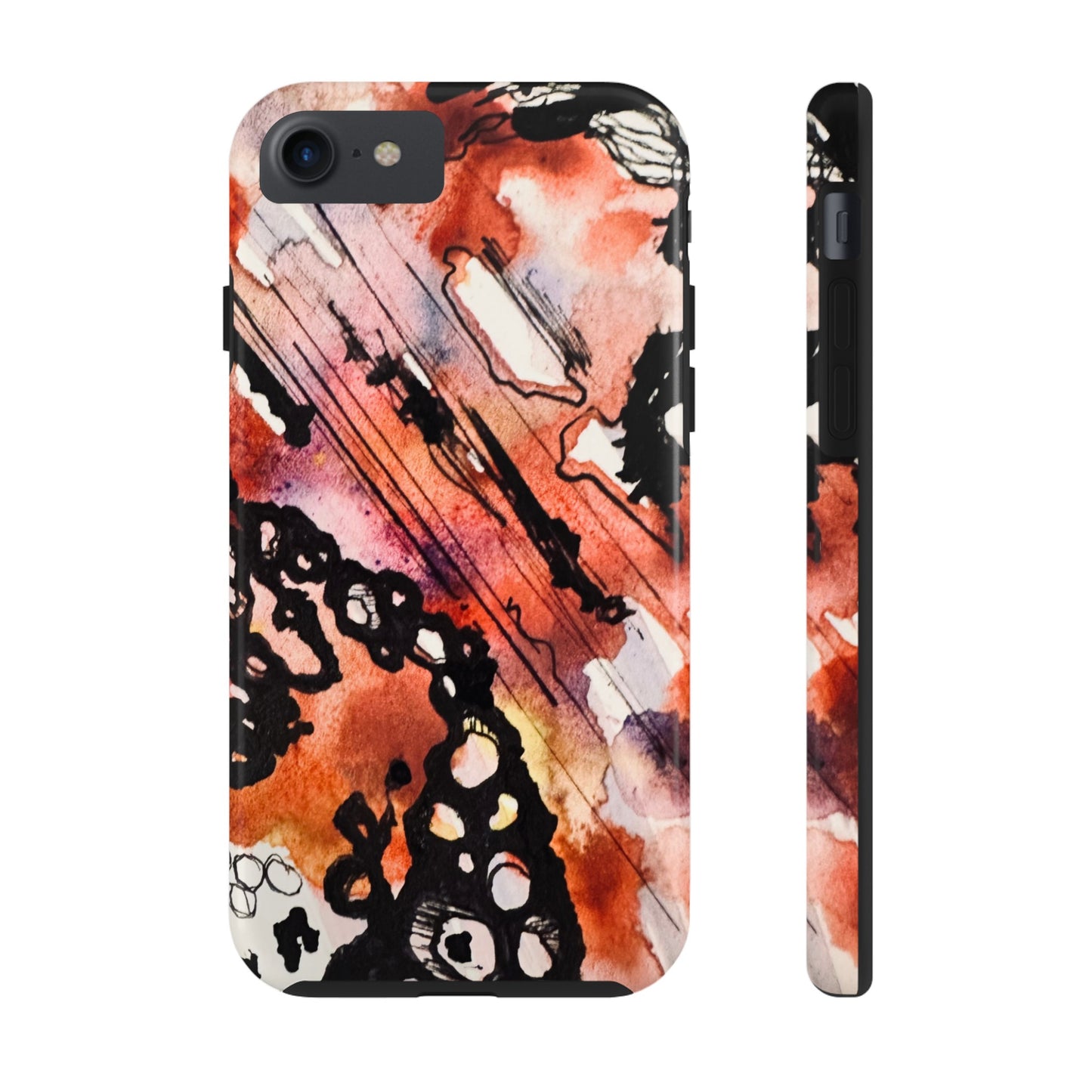 iPhone 15 Pro Max Designer Phone Case Watercolor Thrash Phone Case