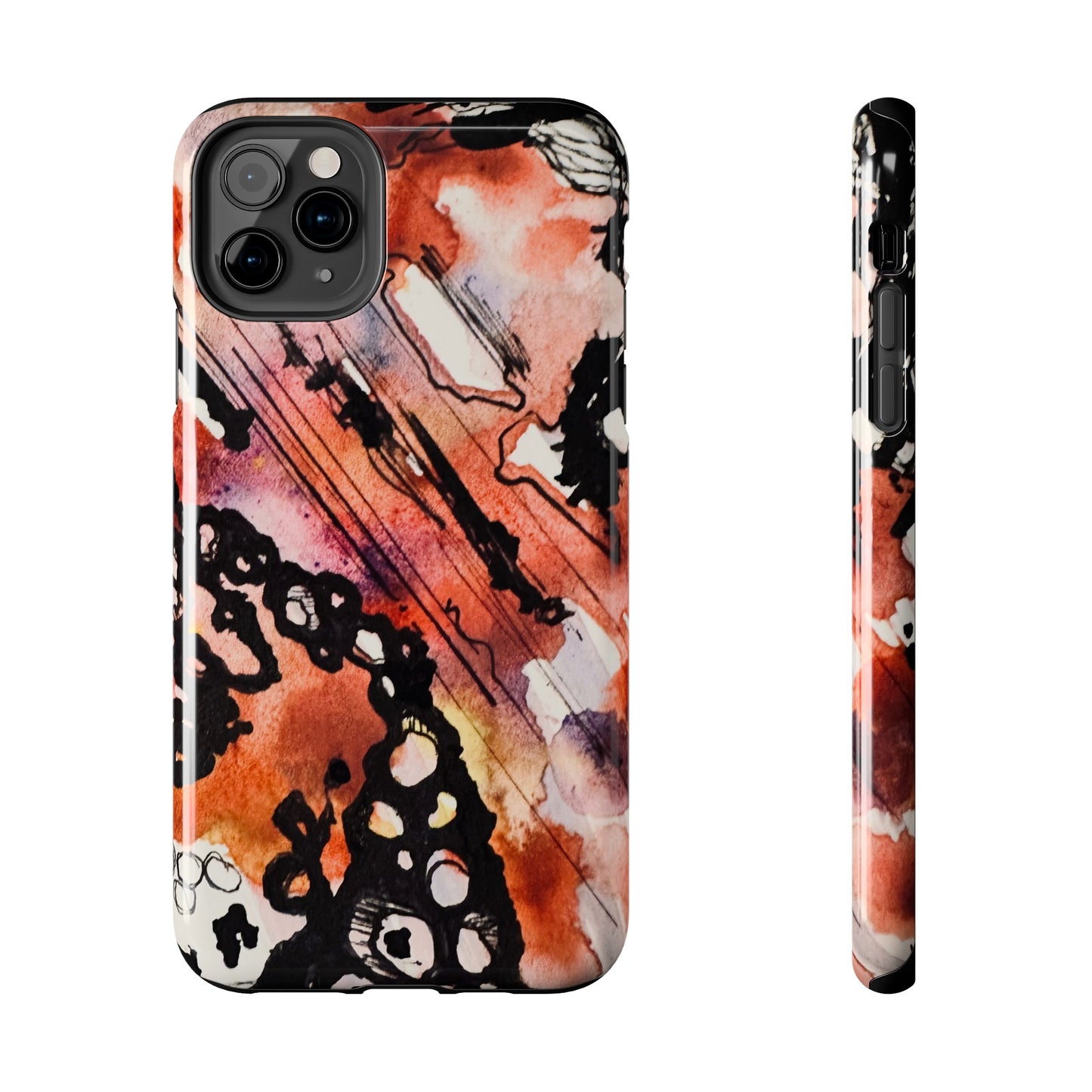 iPhone 15 Pro Max Designer Phone Case Watercolor Thrash Phone Case