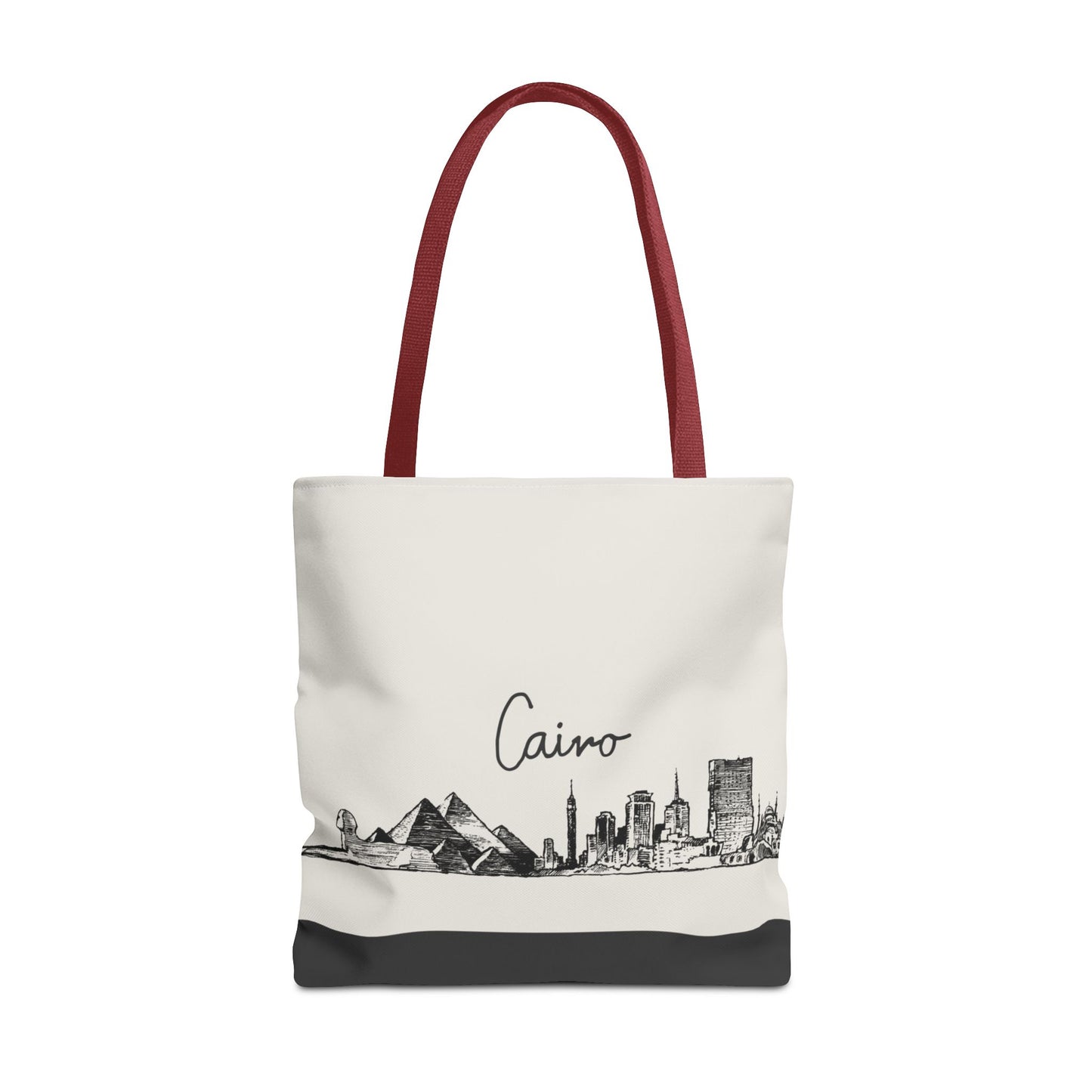 Cairo Travel Tote Bag – Lightweight Wanderlight Tote, Skyline Design, Durable Everyday Adventure Bag